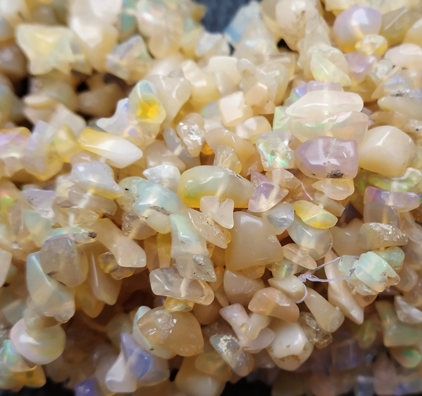 AAA Quality 14" Long Ethiopian opal Smooth Chips Beads Size 3-4 mm,Ethiopian Gemstone,Ethiopian Beads,Gemstone, Wholesale Price