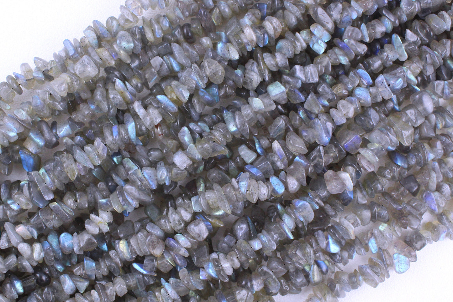 16" Natural Labradorite Chips, Labradorite Beads, Uncut Beads,5-8 MM Beads,Polished Smooth Beads,making Jewelry, Labradorite Stone,Wholesale