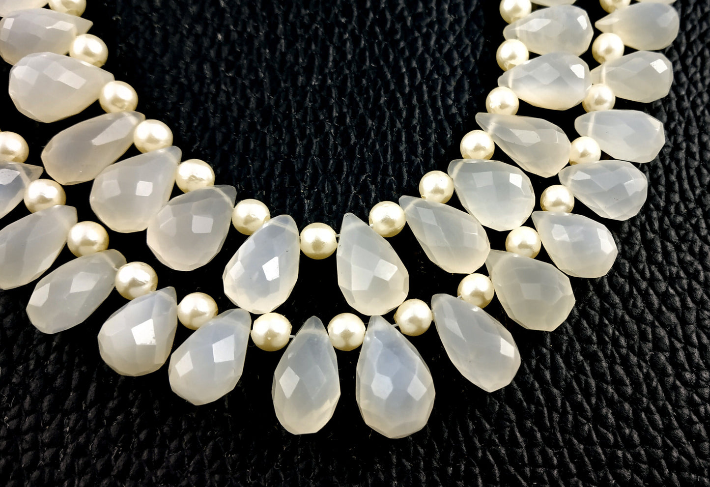 AAA Quality 1 Strand Natural White Moonstone Teardrop Shape, Micro Faceted Beads,Size 5.5x9-8x12.5 MM,21 Pieces moonstone ,Wholesale Price.