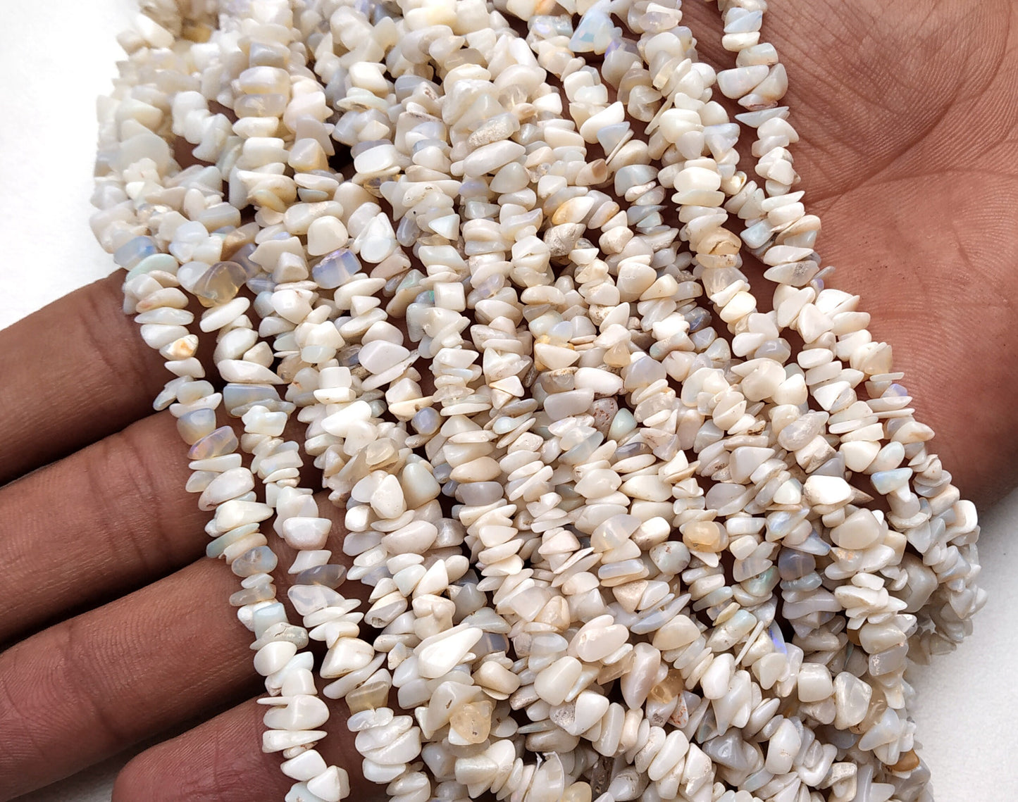 AAA Quality 16" Long Natural Australian Opal UNCUT chips shape beads,Polished Beads,Smooth Beads,Chips Shape,4-7 MM Bead,Wholesale Beads