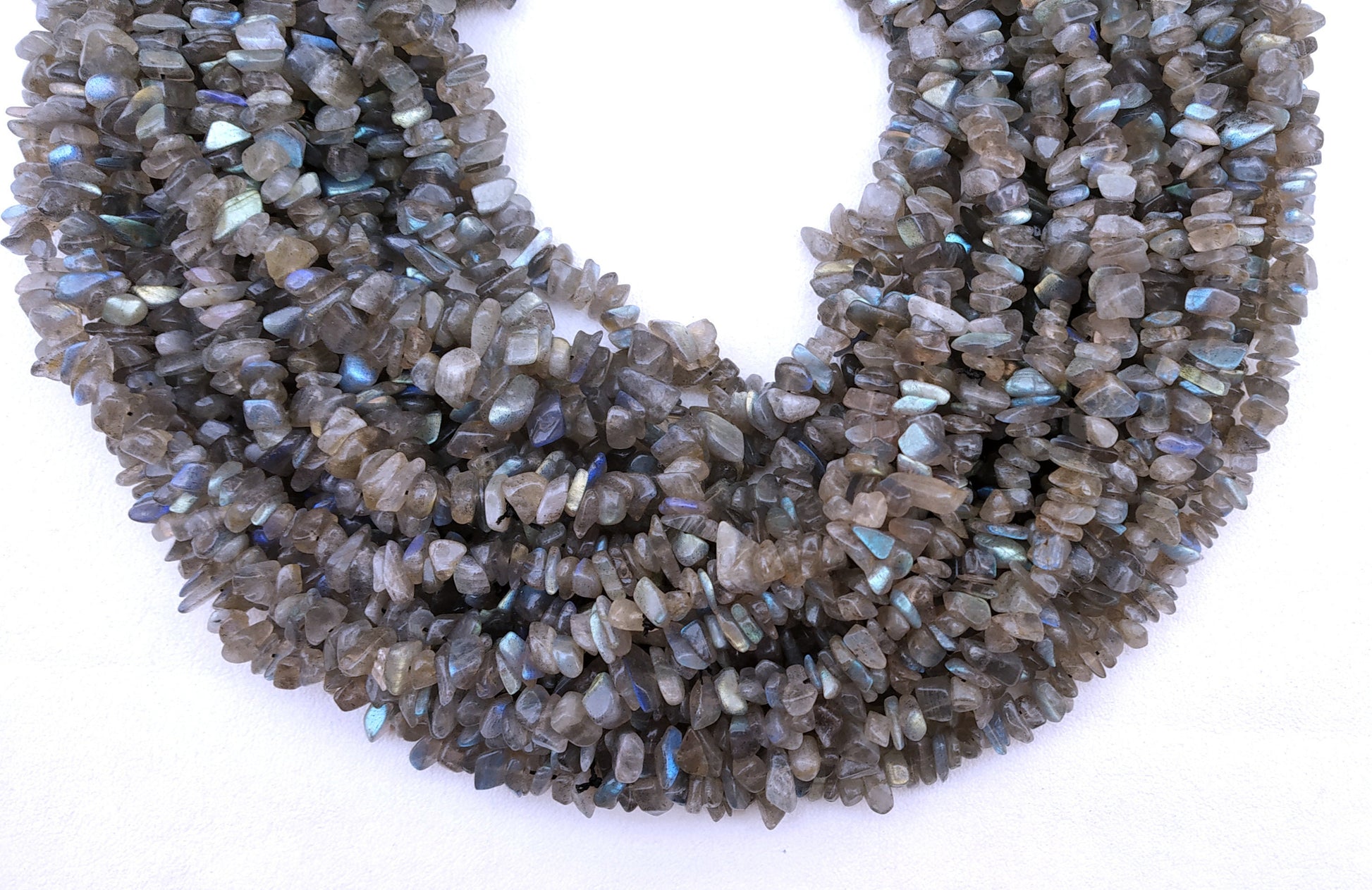 16" Natural Labradorite Chips, Labradorite Beads, Uncut Beads,5-8 MM Beads,Polished Smooth Beads,making Jewelry, Labradorite Stone,Wholesale