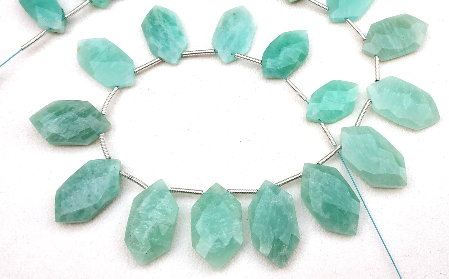 Awesome Quality 1 Strand Natural Amazonite Beads,Briolette Beads,Fancy Shape Faceted Gemstone,Size 9x18-10x20MM,20 Pieces,Wholesale Price