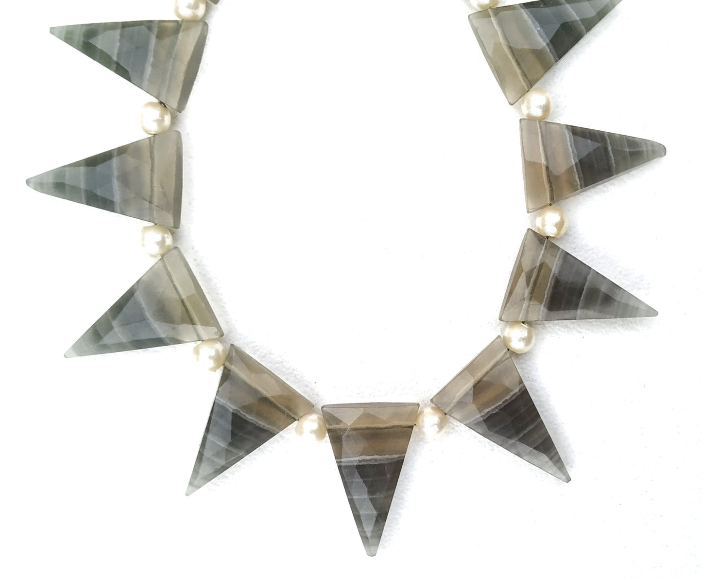 AAA Quality 1 Strand Natural Fluorite Gemstone,Triangle Shape Briolette Beads,10x17-12x19 MM,Faceted Fluorite Beads,13 Pieces,Wholesale Rate