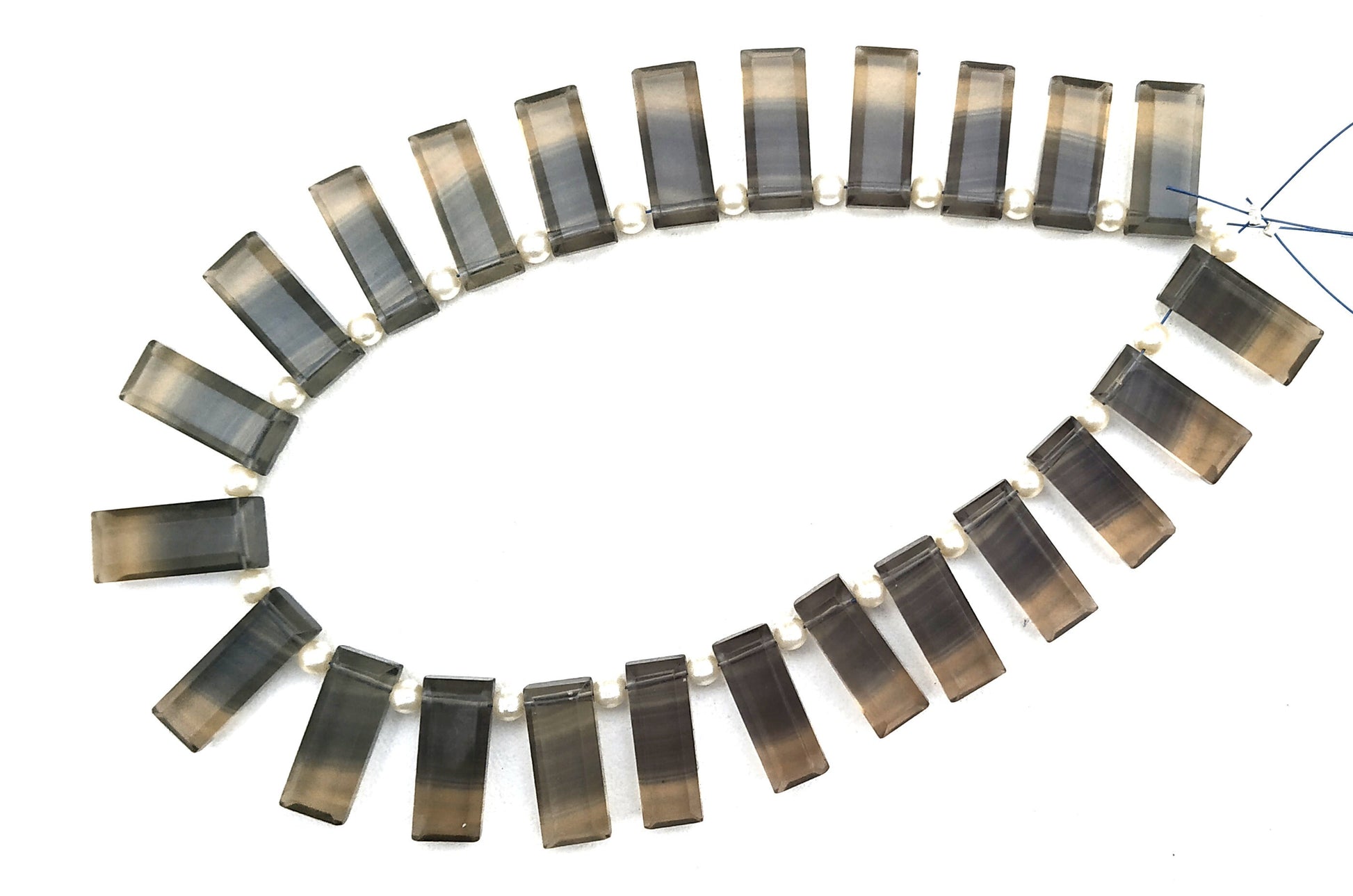 AAA Quality 1 Strand Natural Fluorite Gemstone,Rectangle Shape Briolette Bead,6.5x18-8x19 MM,Faceted Fluorite Beads,23 Pieces,Wholesale Rate