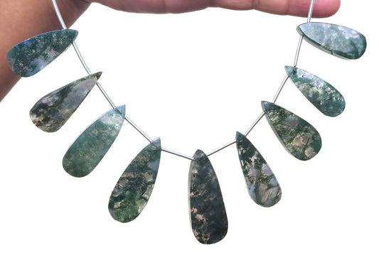 AAA Quality 1 Strand Natural Solar Quartz,Pear Shape Beads,Smooth Quartz,Size 10x26-14x37 MM ,Unique Color Solar Quartz 9 Pieces,Wholesale