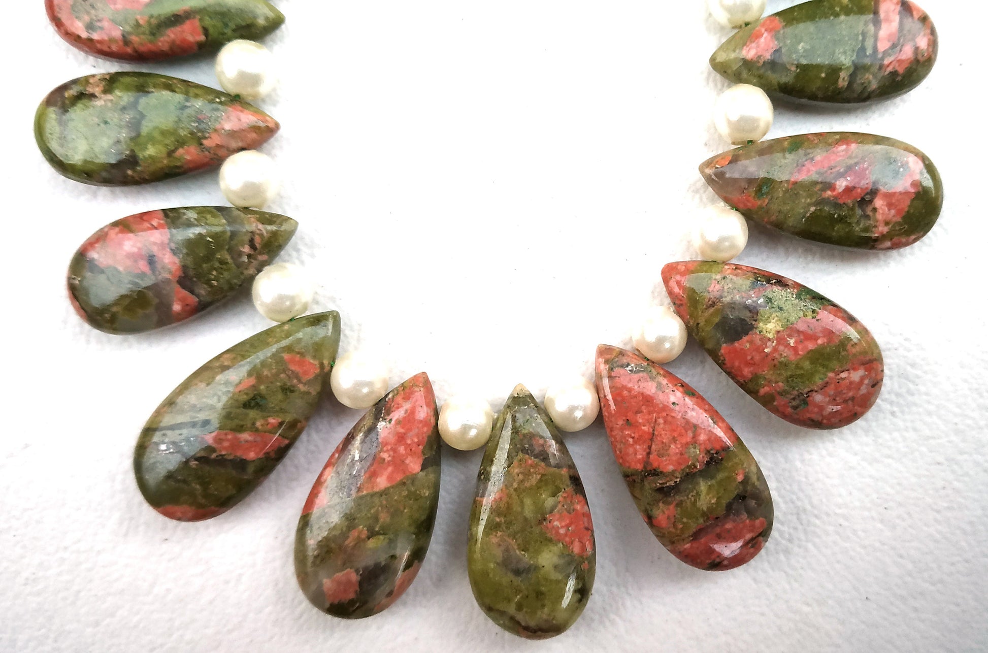 Best Quality 1 Strand Natural Unakite Jasper,Smooth Unakite jasper,Pear Shape,Jasper,5x13-9x18 MM Jasper Stone Beads,Wholesale Price