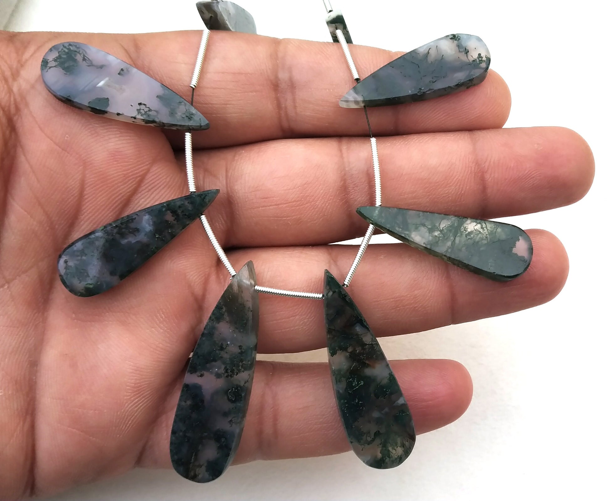 AAA Quality 1 Strand Natural Solar Quartz,Pear Shape Beads,Smooth Quartz,Size 10x29-13x41 MM ,Unique Color Solar Quartz 8 Pieces,Wholesale