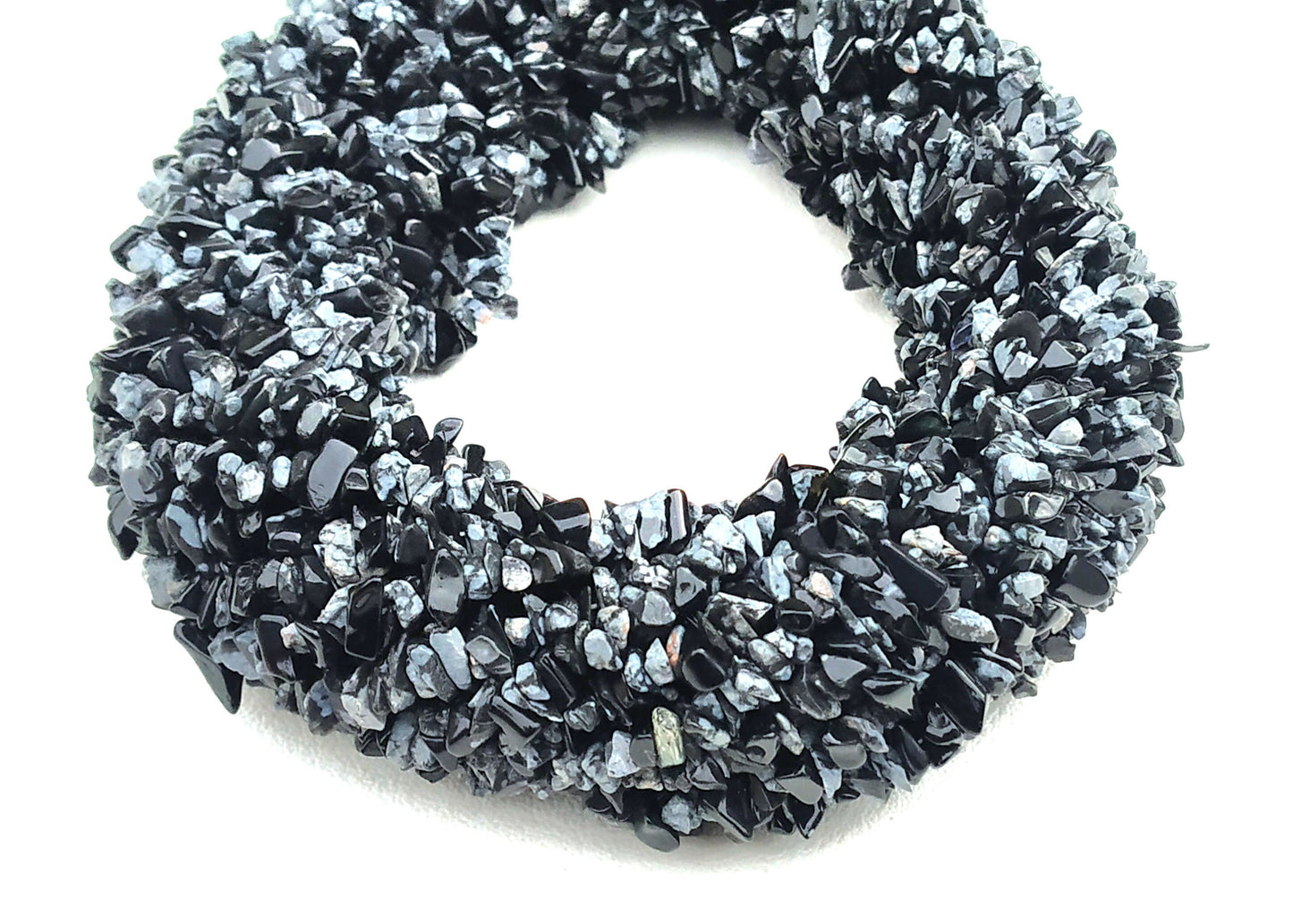 AAA Quality 16"Long Natural Obsidian Chips Beads,Uncut Chip Bead,4-7 MM,Polished Beads,Smooth Obsidian Chip Bead,Gemstone Wholesale Price