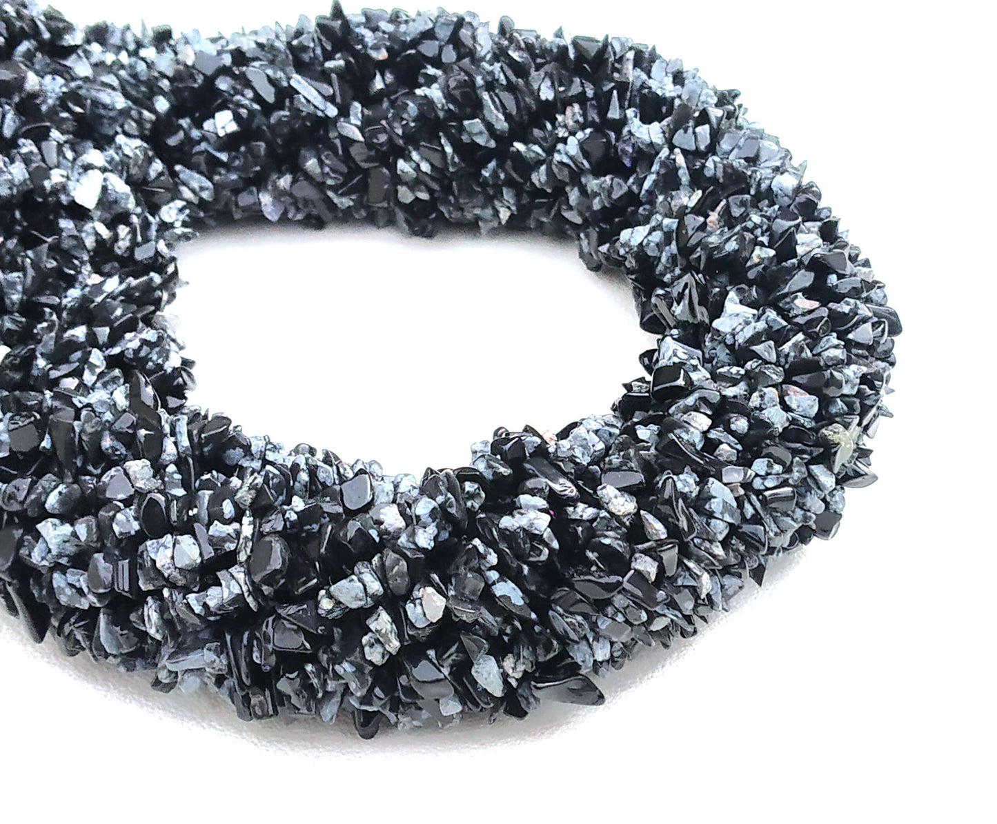 AAA Quality 16"Long Natural Obsidian Chips Beads,Uncut Chip Bead,4-7 MM,Polished Beads,Smooth Obsidian Chip Bead,Gemstone Wholesale Price