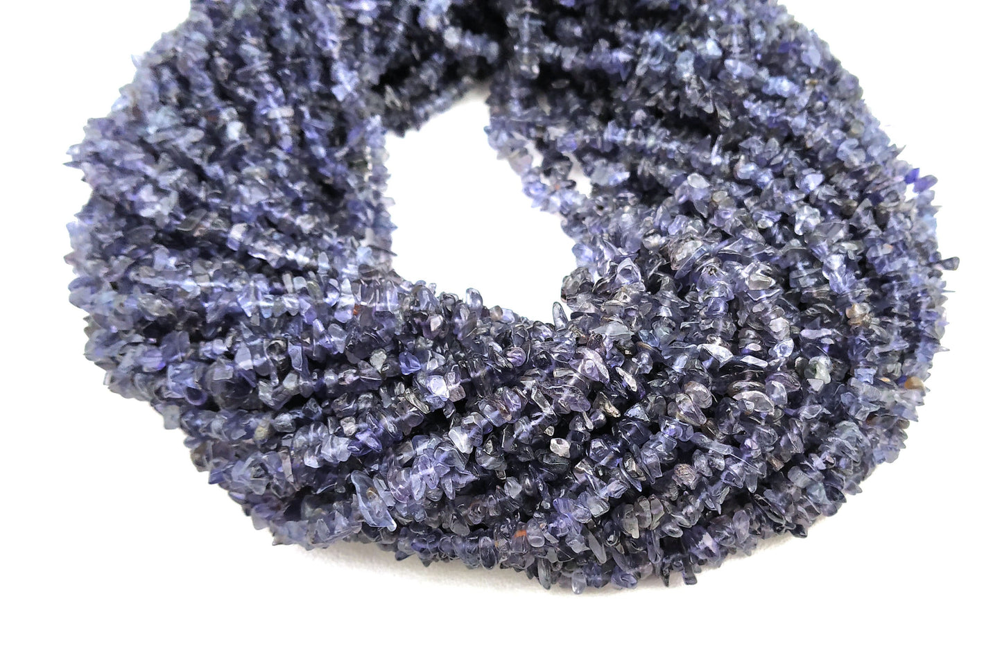 AAA Quality 16"Long Natural Iolite Chips Beads,Uncut Chip Bead,4-5 MM,Polished Beads,Smooth lolite Chip Bead,lolite gemstone Wholesale Rate