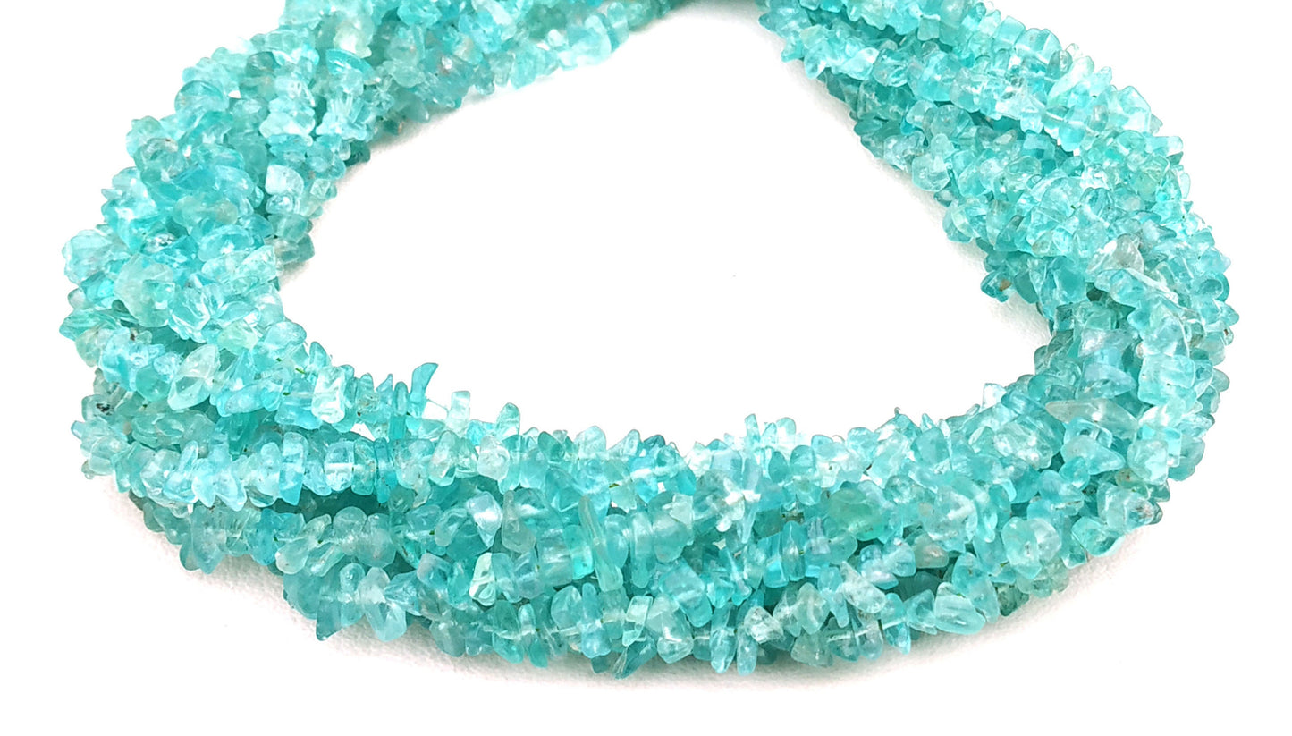 AAA Quality 16"Long Natural Apatite Chips Beads,Uncut Chip Bead,4-6 MM,Polished Beads,Smooth Apatite Chip Bead,Gemstone Wholesale Price