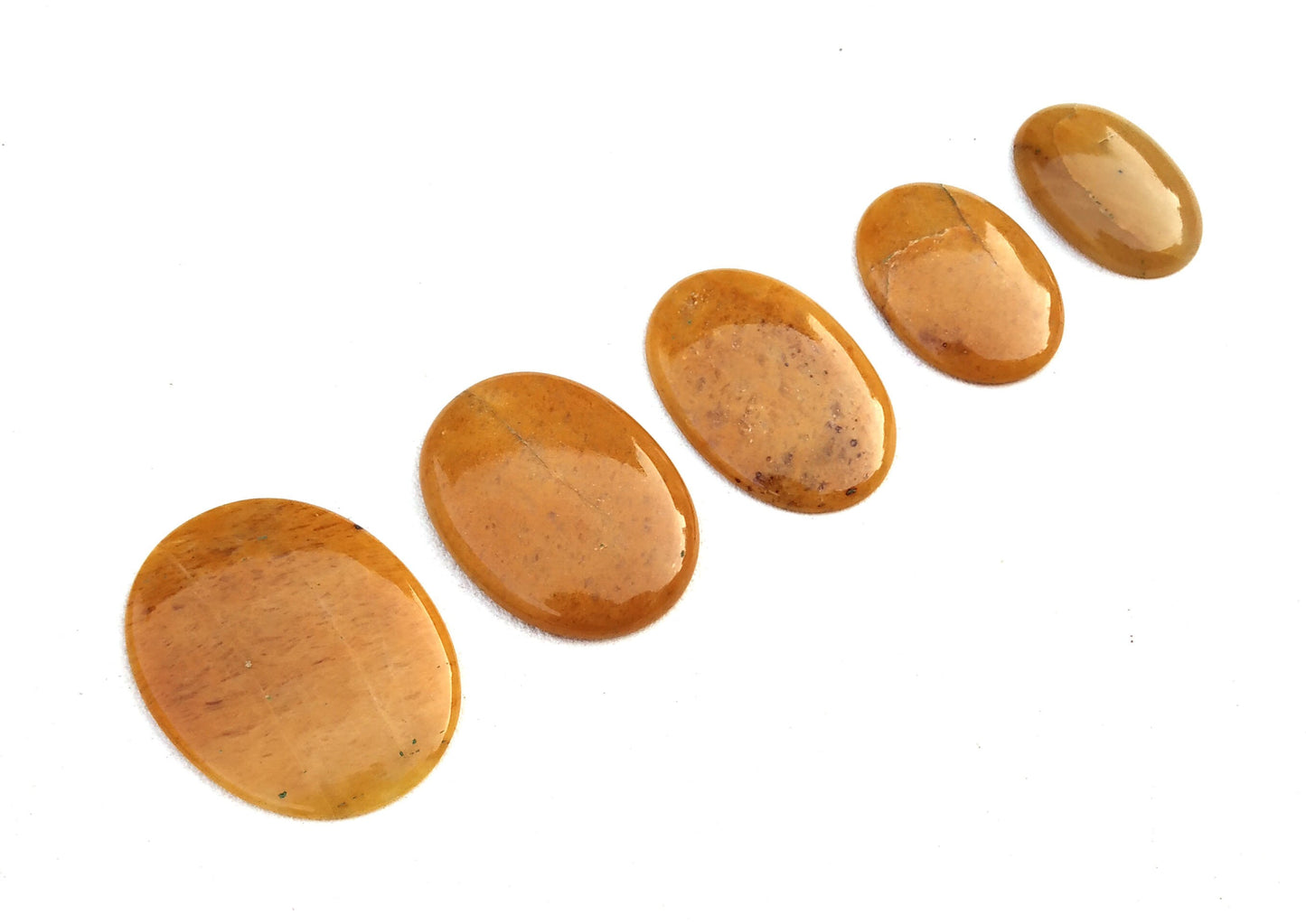 Winter Offer Sale 5 Pieces Natural Yellow Aventurine Gemstone,Oval Shape,Smooth Cabochon,Size 22x30-30x40 MM Approx,Making Jewelry Wholesale