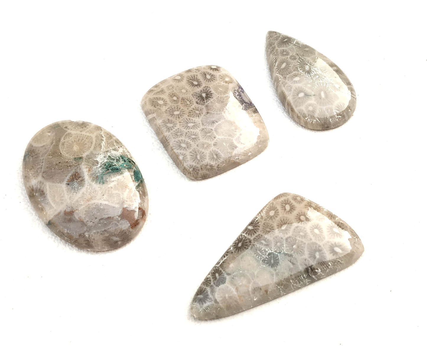 Very Nice Collection 4 Pieces Natural Ocean Jasper,Multi Shape Cabochon,Printed Cabochon,Smooth Designer Cabs Making Jewelry Wholesale Price