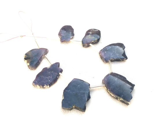 Awesome Quality 7 Pieces Natural Multi Tourmaline Gemstone,Uneven Shape Rough Size 16x22-19x26 MM,Multi Color Making jewelry Wholesale Rate