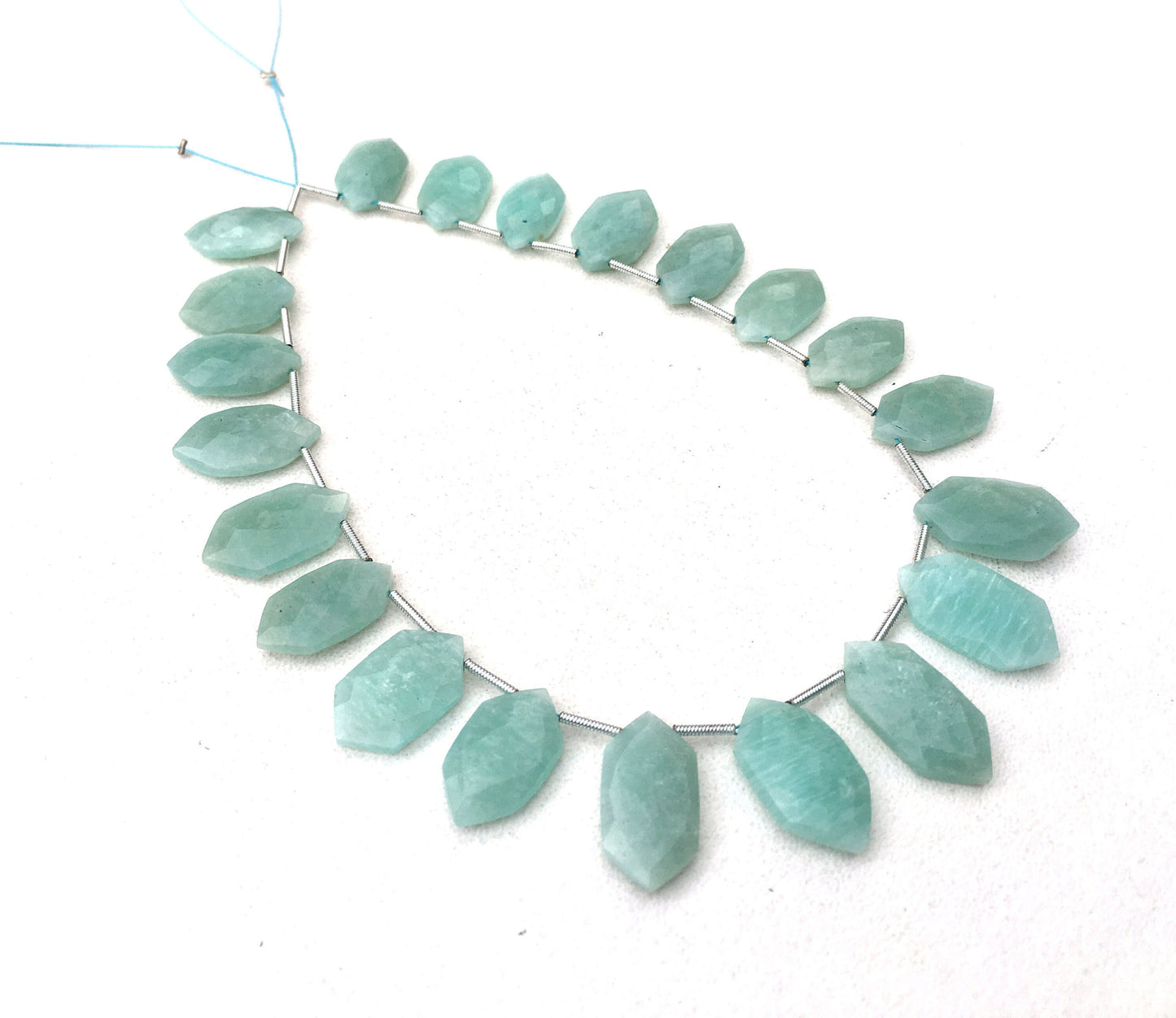 Prominent Gemstone Natural Aquamarine Beautiful Beads,21 Piece Faceted Fancy shape Beads,Size 9x16-11x20 MM Briolette Beads Wholesale Price