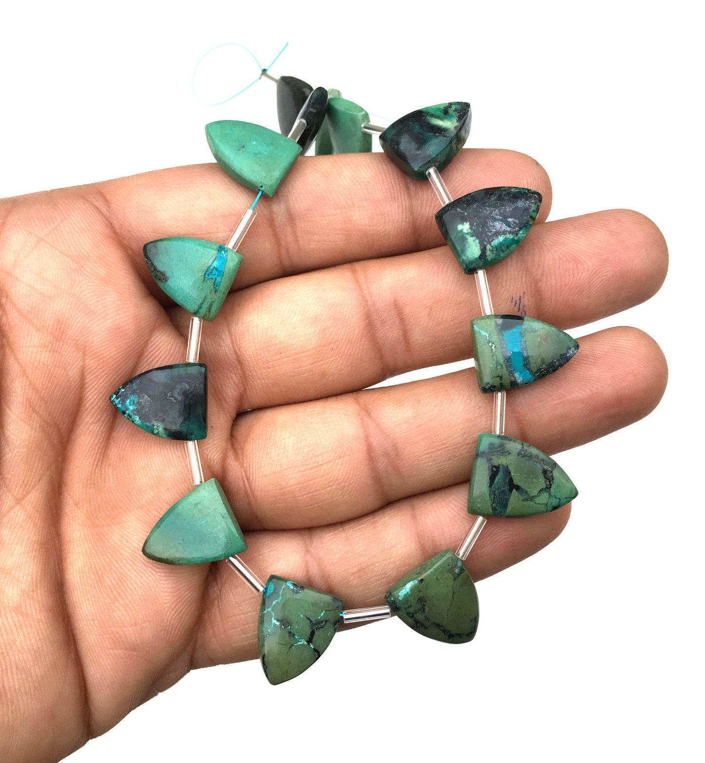 High Quality Natural Chrysocolla Gemstone,Smooth Half Marquise shape Bead,Size 11x14-12x15 MM Briolette Beads,Making Jewelry wholesale price