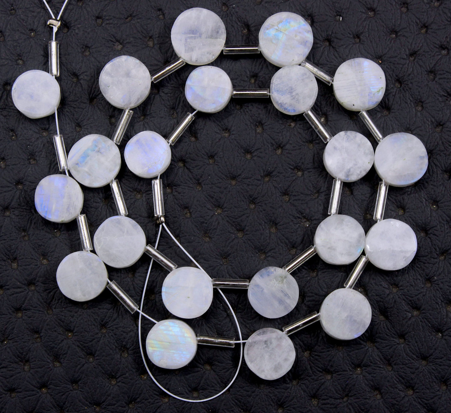 Fantastic AAA Quality Natural Rainbow Moonstone 21 Pieces Blue Fire Smooth Round Shape Gems Size 9-10 MM Making Jewelry Wholesale Price