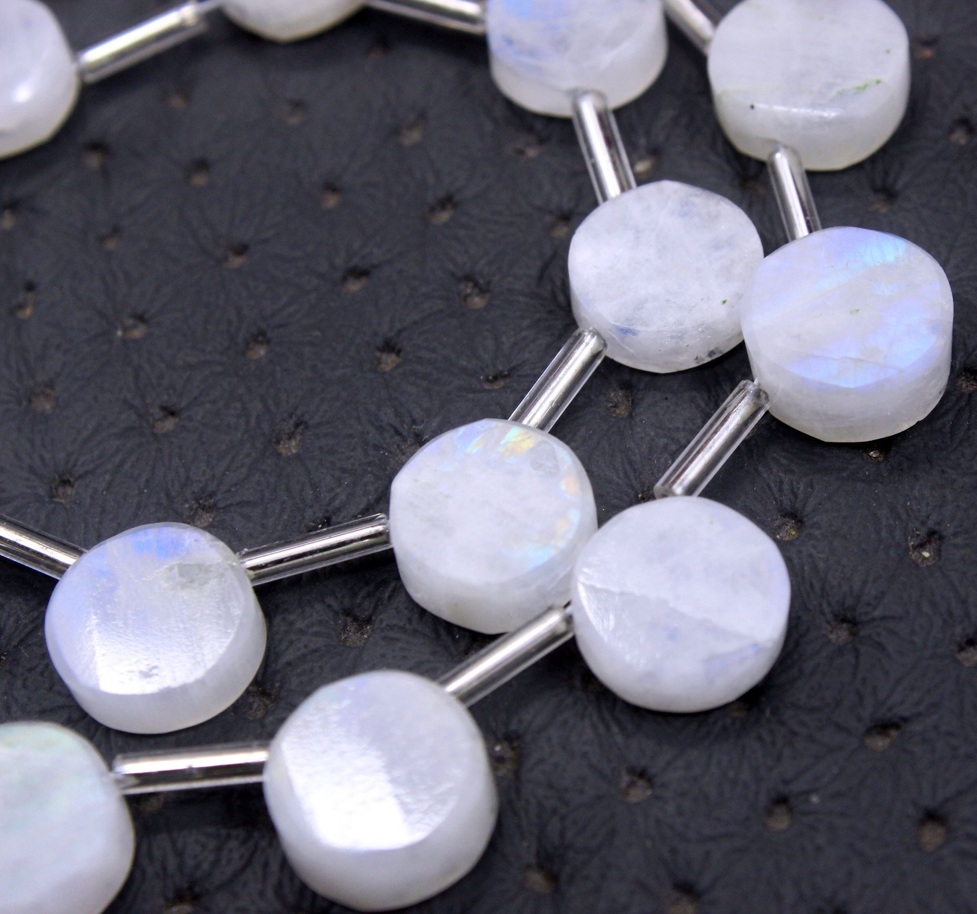 Fantastic AAA Quality Natural Rainbow Moonstone 21 Pieces Blue Fire Smooth Round Shape Gems Size 9-10 MM Making Jewelry Wholesale Price