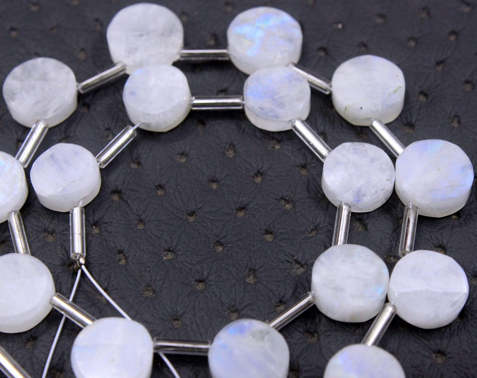 Fantastic AAA Quality Natural Rainbow Moonstone 21 Pieces Blue Fire Smooth Round Shape Gems Size 9-10 MM Making Jewelry Wholesale Price