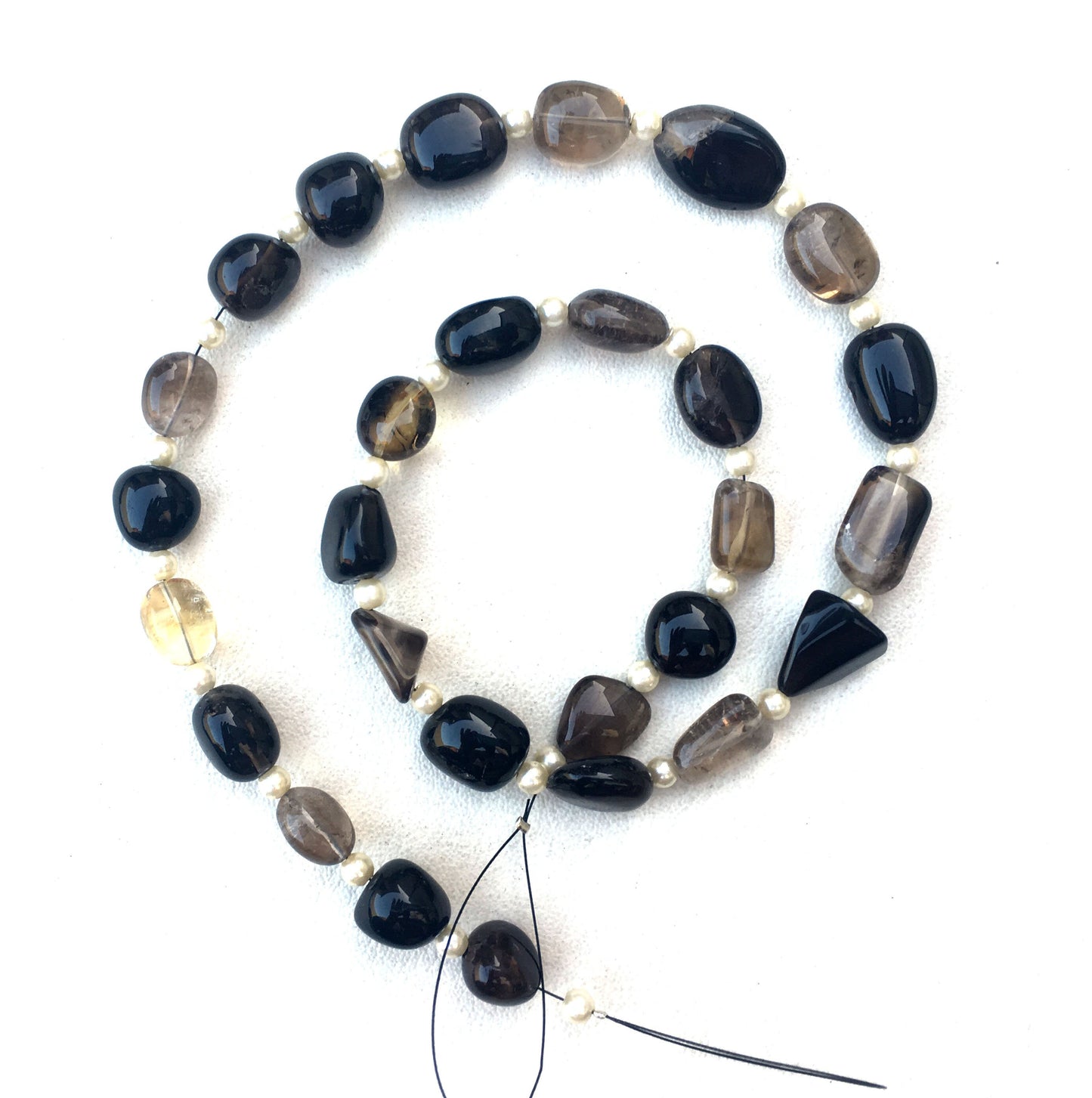 Bio Smoky Quartz Gemstone,Smooth Nuggets Beads,Size 9x10-12x17 MM Bio Smoky Beads, AAA Quality Bio smoky Nuggets Making Jewelry Wholesale