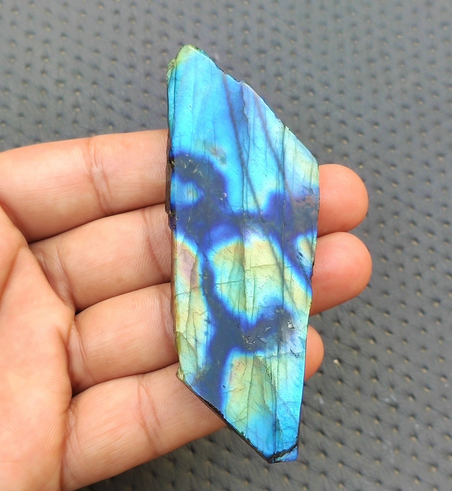 Awesome Quality Natural Labradorite Slab Slice, Specimen Polished Raw Fire Labradorite,Labradorite Specimen Gemstone,Size 32x94 MM Slab Raw