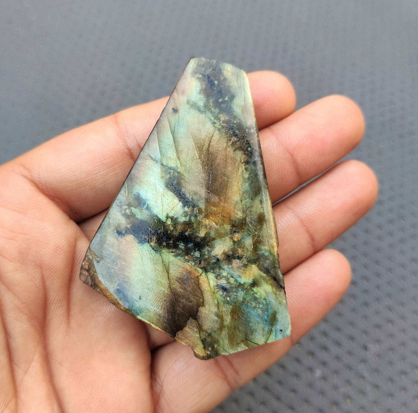 Wonderful Quality Natural Labradorite Specimen,Natural Labradorite Multi Fire Rough Slice,Size 48x71 MM Slab labradorite Rough Wholesale