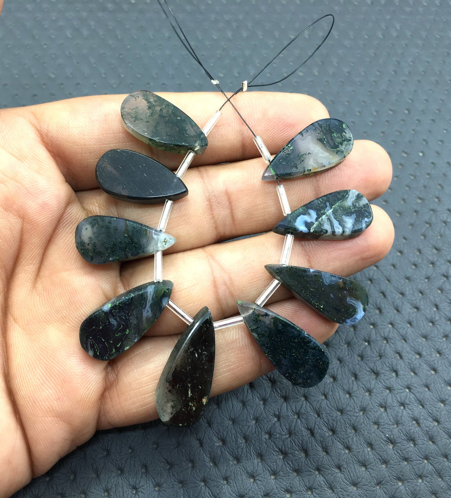 Awesome Quality 1 Strand Natural Solar Quartz Gemstone,9 Piece Smooth Pear Shape Size 10x21-11x23 MM Briolette Bead Making jewelry,Wholesale