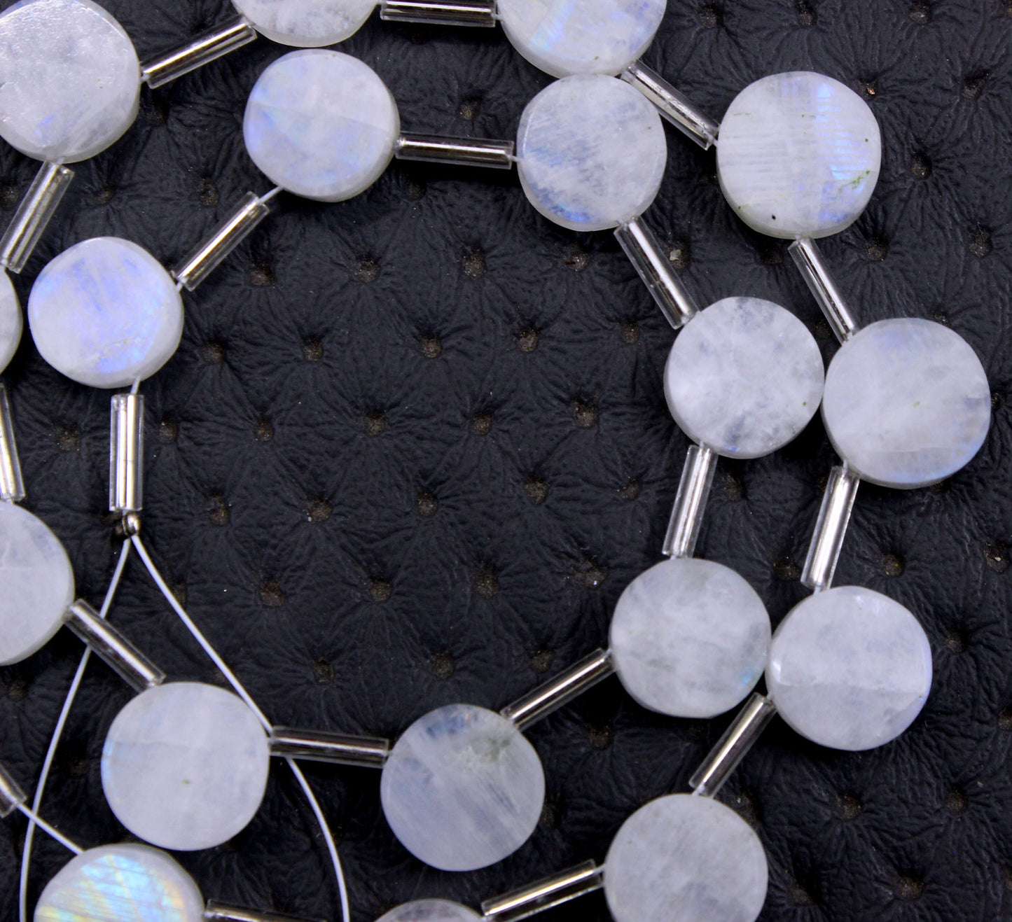 Fantastic AAA Quality Natural Rainbow Moonstone 21 Pieces Blue Fire Smooth Round Shape Gems Size 9-10 MM Making Jewelry Wholesale Price