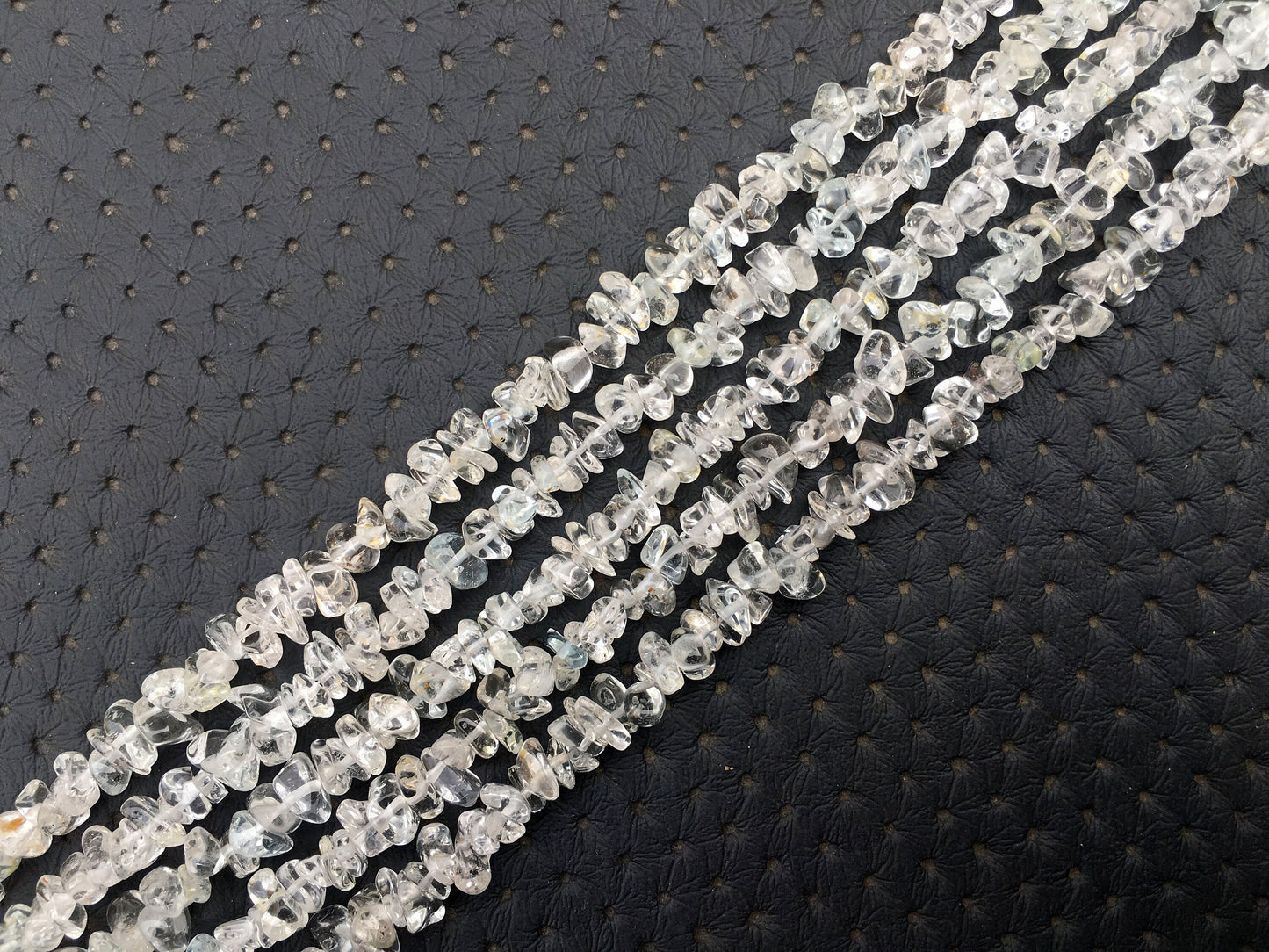 Splendid Gems Super Quality Natural White Topaz Gemstone,16" Long Smooth Uncut Chips Beads, Size 4-6 MM,Making Jewelry Wholesale Price