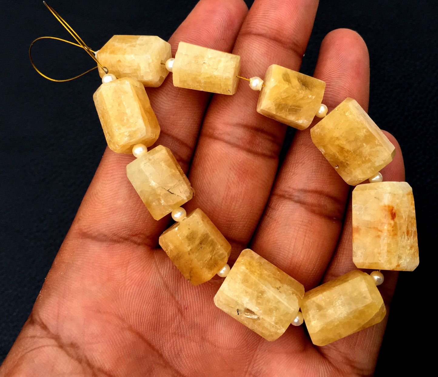 Very Gorgeous Natural Yellow Aquamarine Gemstone,10 Pieces Faceted Pencil Shape Size 10x12-14x19 MM Beads, Making Jewelry Wholesale Price