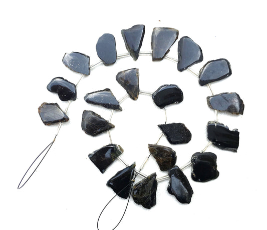 Polished Rough Sale Natural Tourmaline Gemstone,21 Pieces Uneven Shape Raw,Size 7x17-14x19 MM Polished Tourmaline Rough Making Jewelry Raw