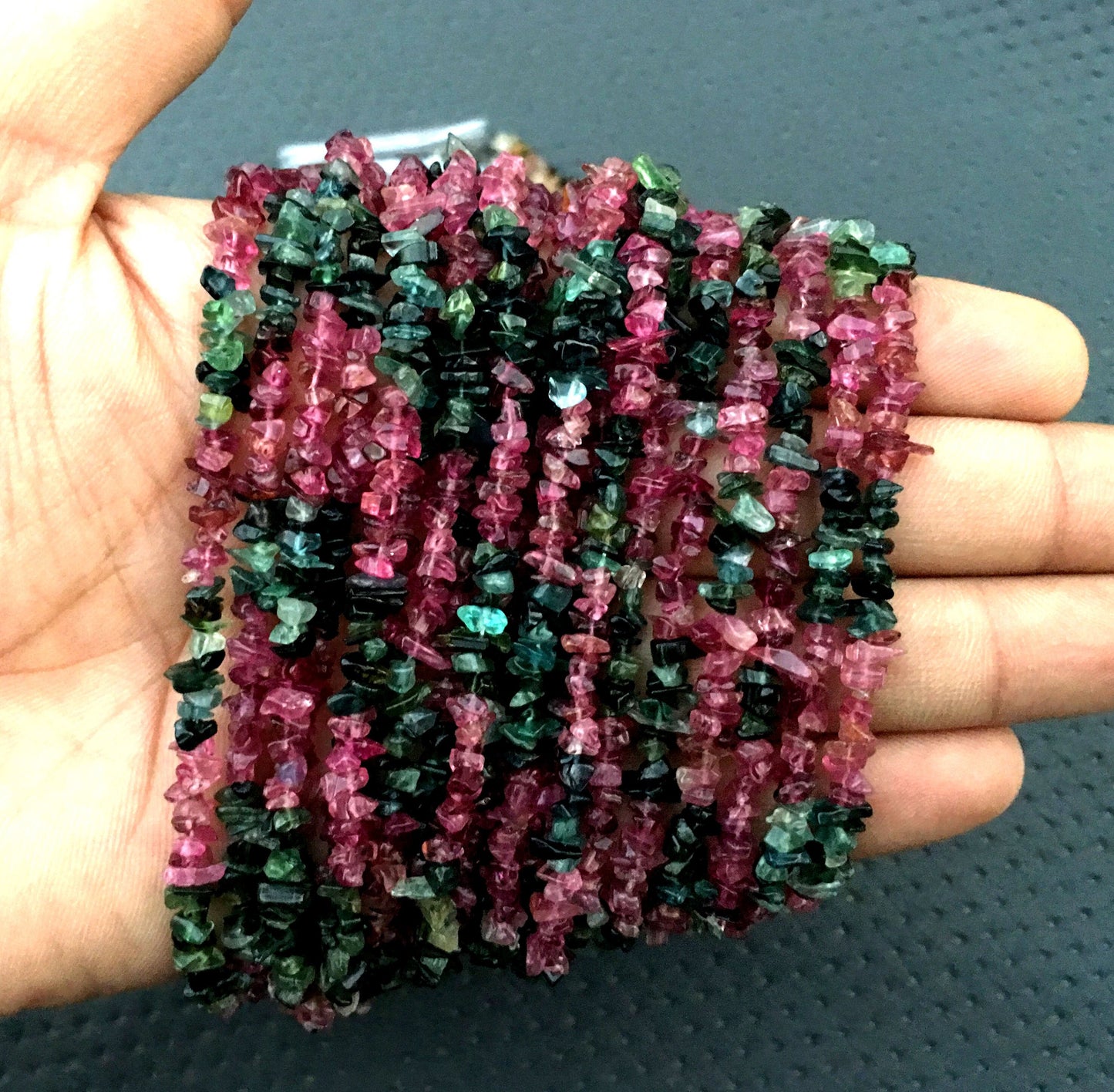 Super Quality 16 Inch Long Natural Multi Tourmaline Chips Bead,Uncut Chip Beads,Size 4-5 MM Tourmaline,Smooth Tourmaline Chip Gemstone