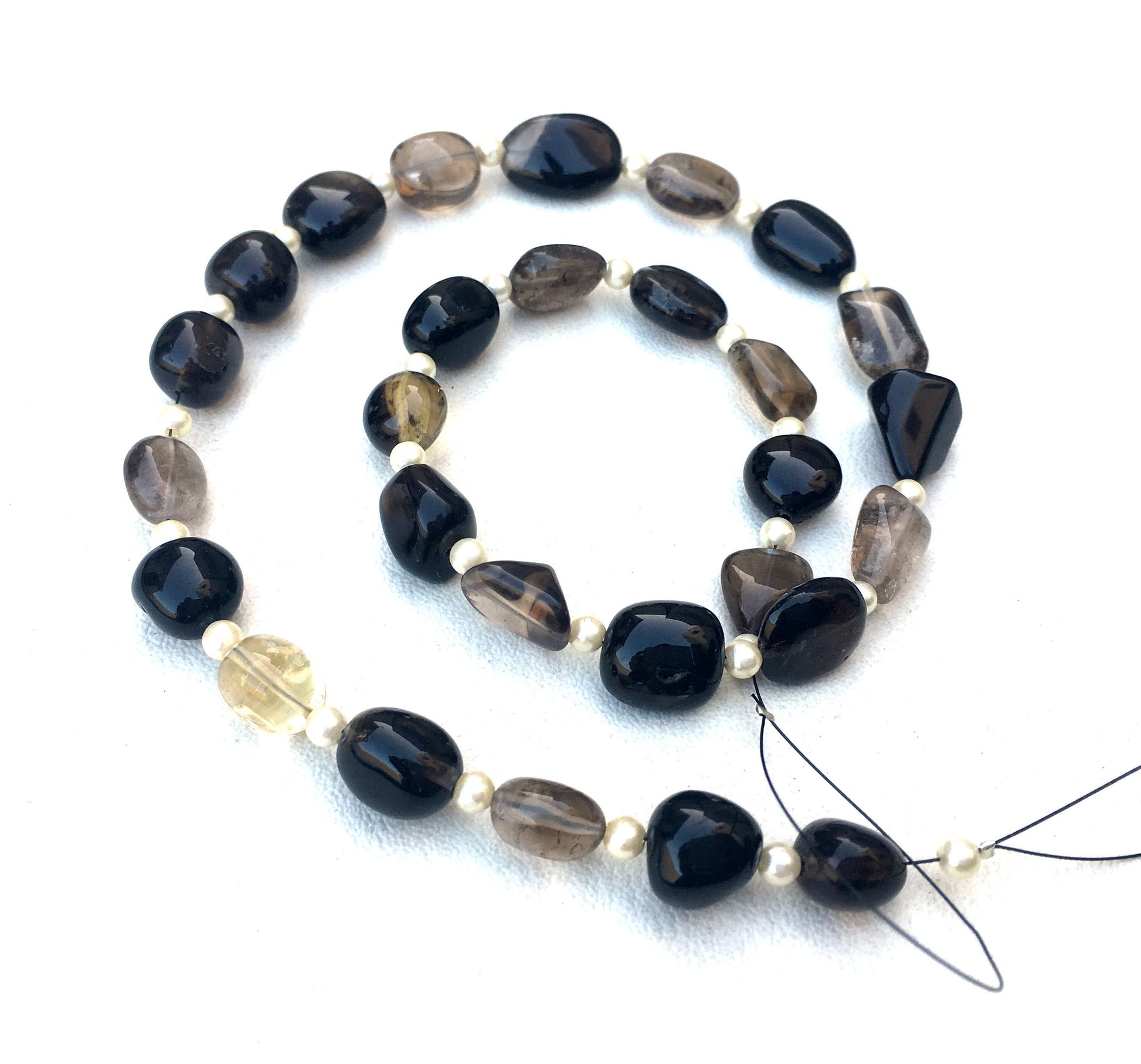 Bio Smoky Quartz Gemstone,Smooth Nuggets Beads,Size 9x10-12x17 MM Bio Smoky Beads, AAA Quality Bio smoky Nuggets Making Jewelry Wholesale