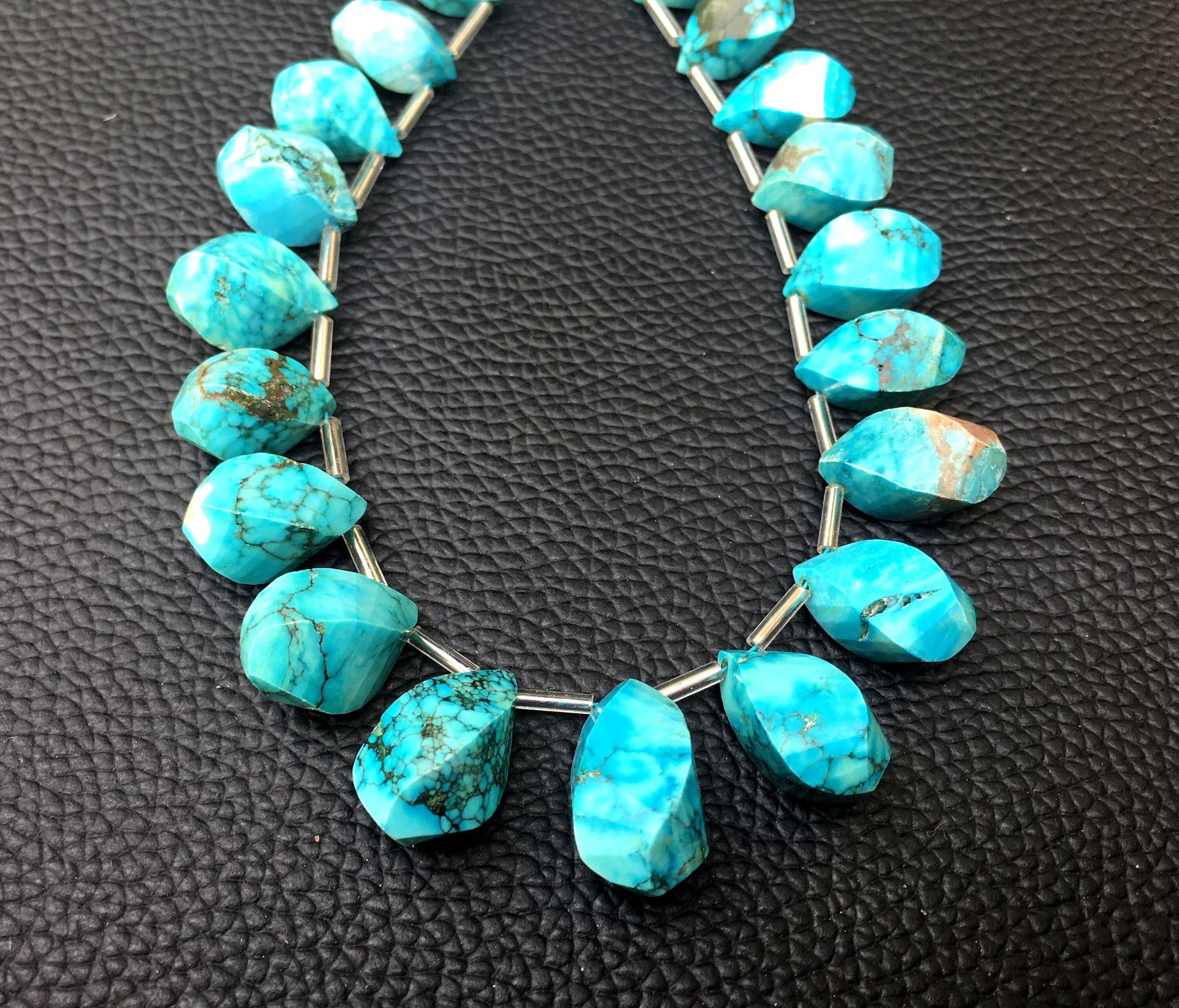 Unique 21 Pieces Twisted Teardrop Shape Beads,1 Strand Turquoise Gemstone Size 7x14-10x19 MM Briolette Beads,December Birthstone Gems