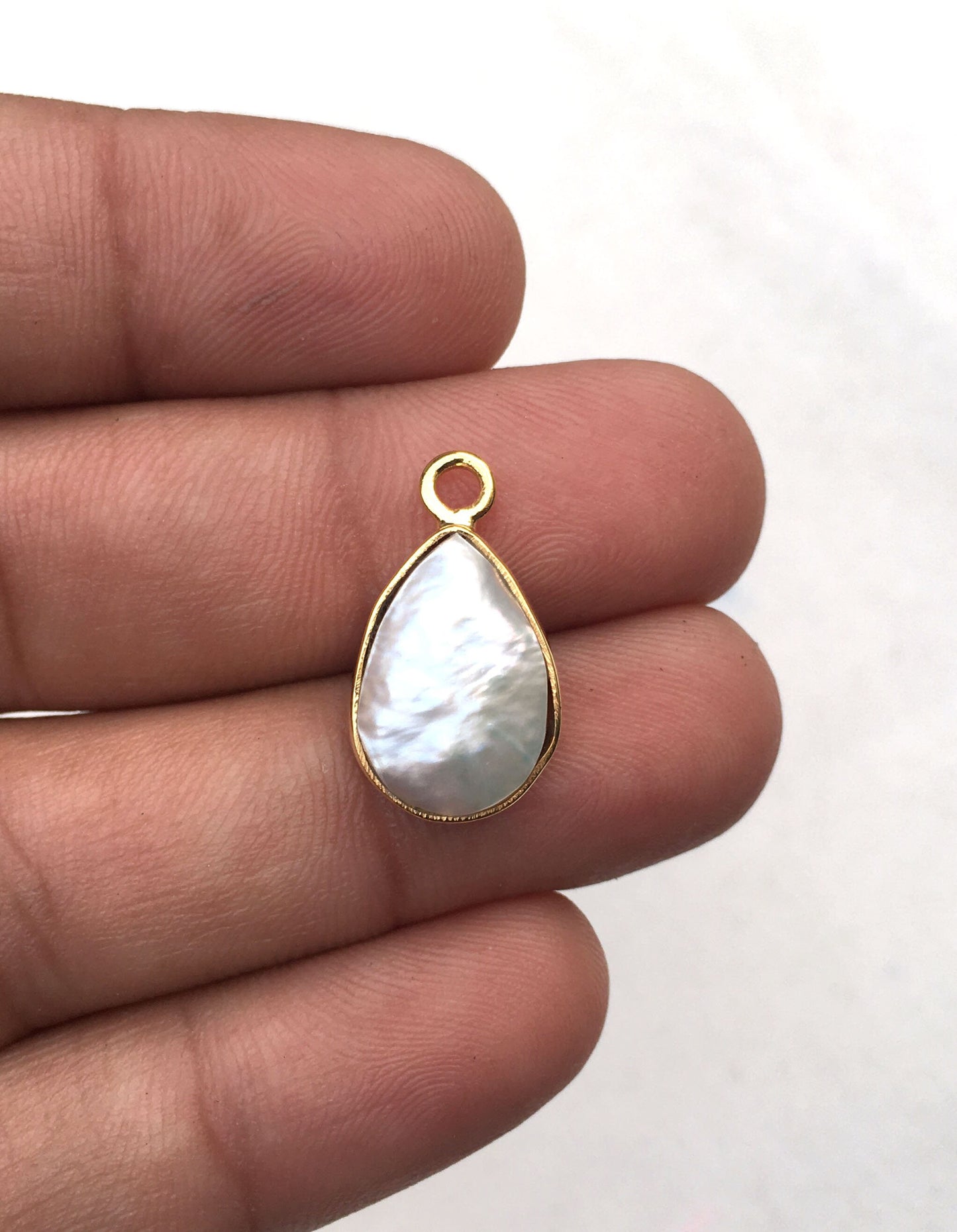 92.5Sterling Silver With Gold Polish Handmade Pendant,Size 11x16 MM Pearl Pendant,Natural Pearl Gemstone,Fresh water Pearl Pendant Wholesale