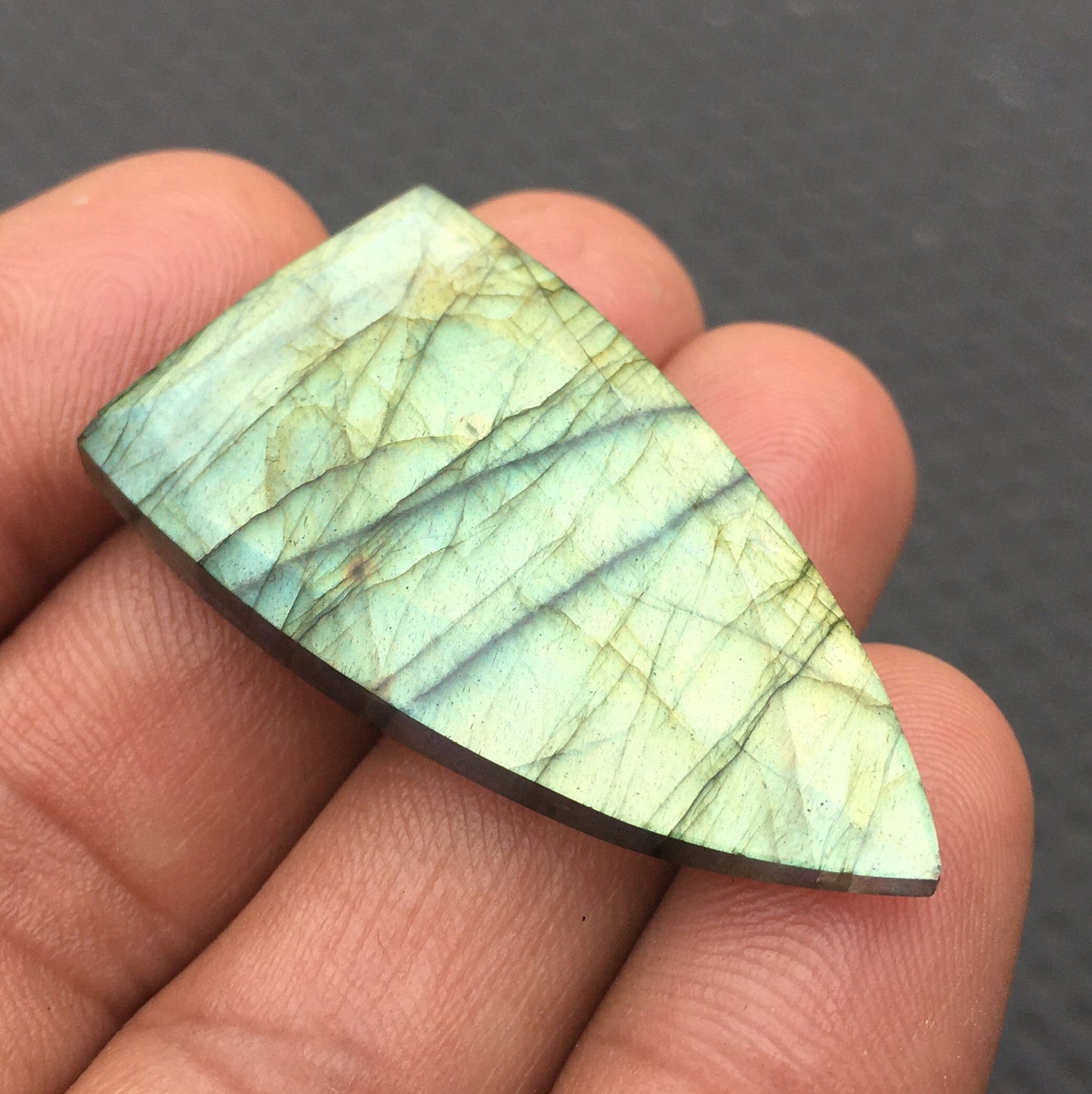 Awesome Quality Natural Labradorite Half Marquise Shape,Blue Flash Labradorite,Size 36x54 MM,1 Pieces Labradorite Faceted Briolette Beads