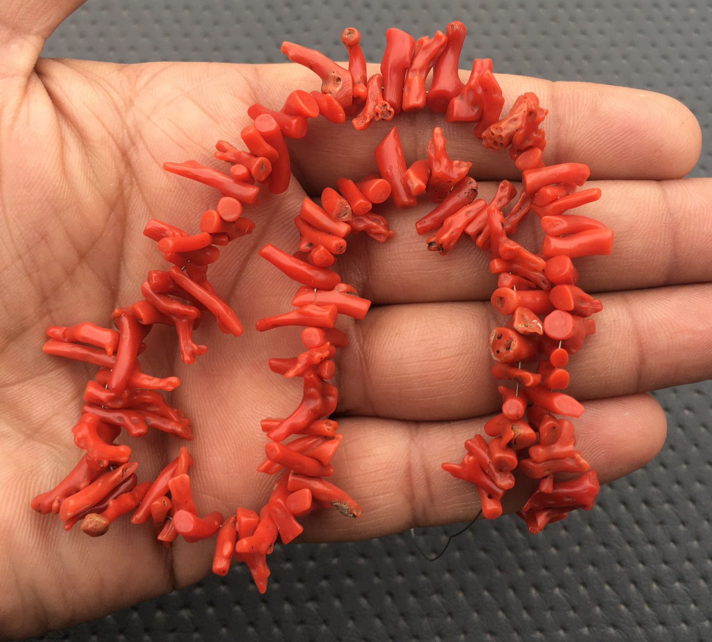 120 Pieces 100% Natural Red Coral Gemstone, Untreated Coral Drilled Rough,1 Strand Red Branch Coral Stick,Size 3x6-4x17 MM Top quality Coral