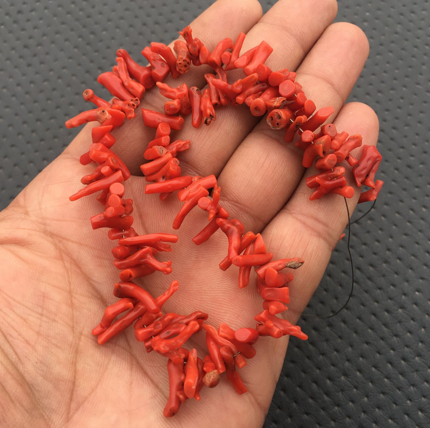 120 Pieces 100% Natural Red Coral Gemstone, Untreated Coral Drilled Rough,1 Strand Red Branch Coral Stick,Size 3x6-4x17 MM Top quality Coral