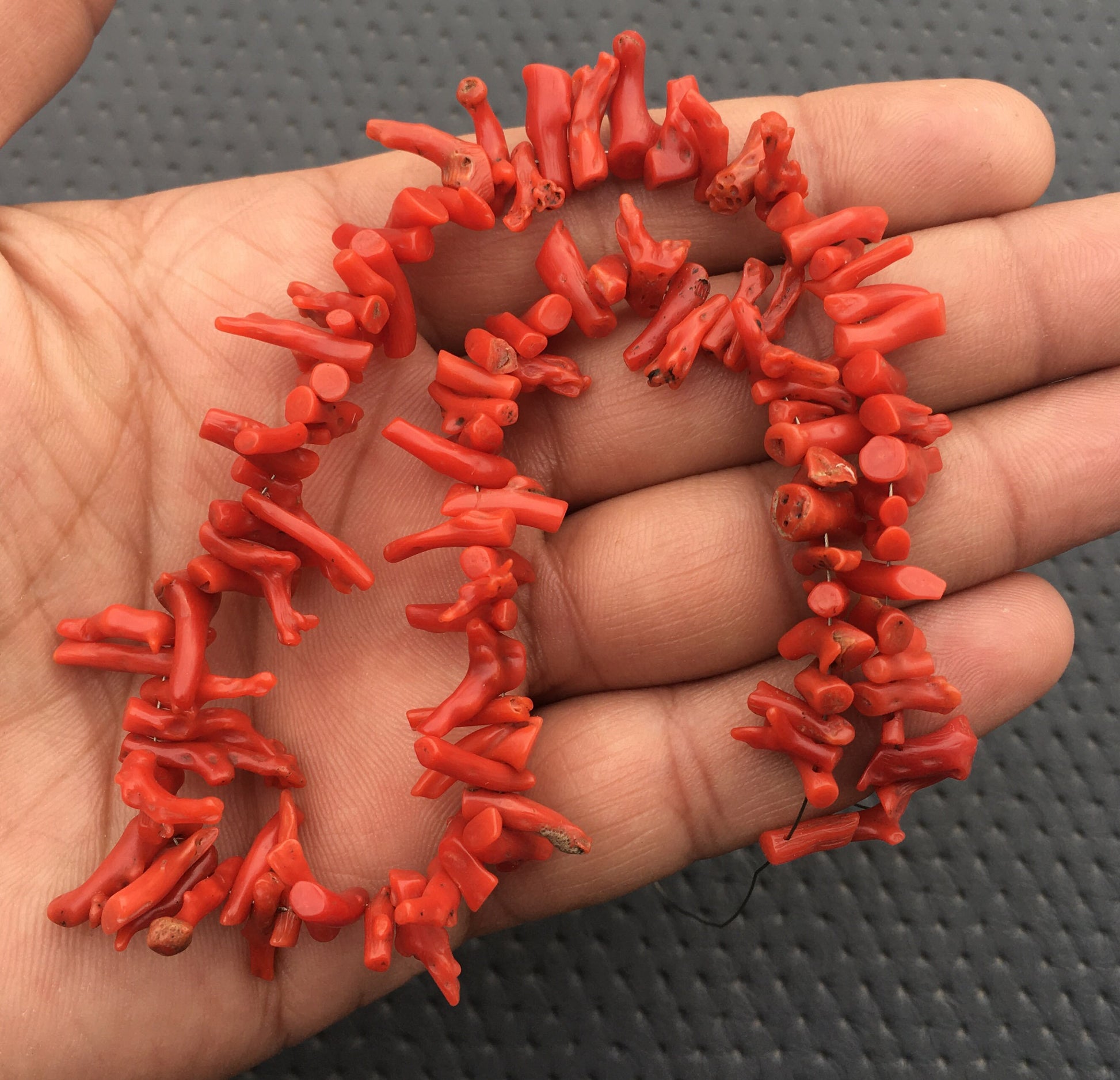 120 Pieces 100% Natural Red Coral Gemstone, Untreated Coral Drilled Rough,1 Strand Red Branch Coral Stick,Size 3x6-4x17 MM Top quality Coral