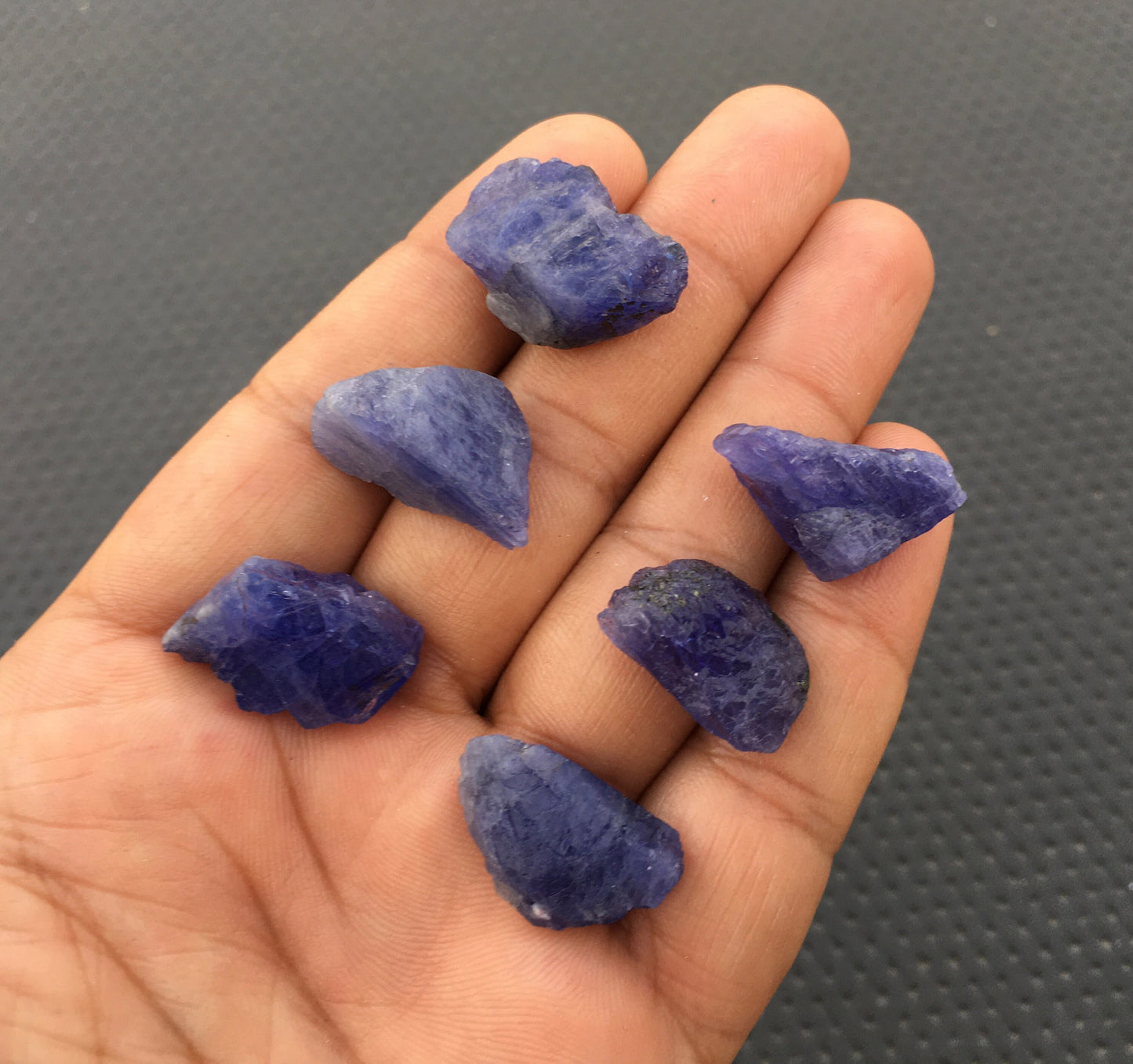 Semi Precious Rough Tanzanite Specimen 6 Pieces Rough Natural Tanzanite Gemstone, Specimen Rough, Size 13x18-16x22 MM Tanzanite Wholesale