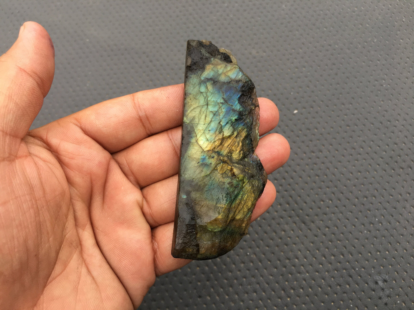 Fantastic Quality Specimen Flashy Labradorite Raw,1 Piece Natural Labradorite Gemstone, Blue Fire Specimen,Size 36x90 MM Labradorite Rough