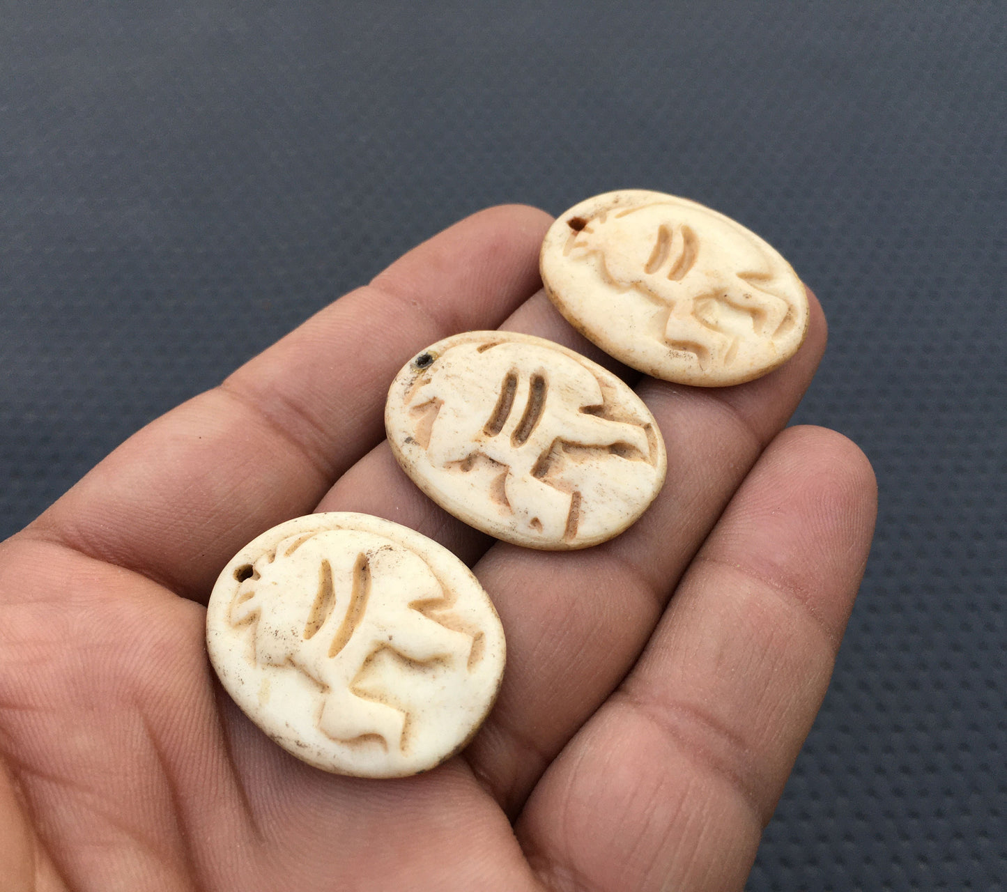 Natural Seep Shells Cabochons 3 Pieces Genuine Quality Seep Cabs Size 23x31-25x32 MM Cabochons White Cabochons Genuine Jewelry Cabochons