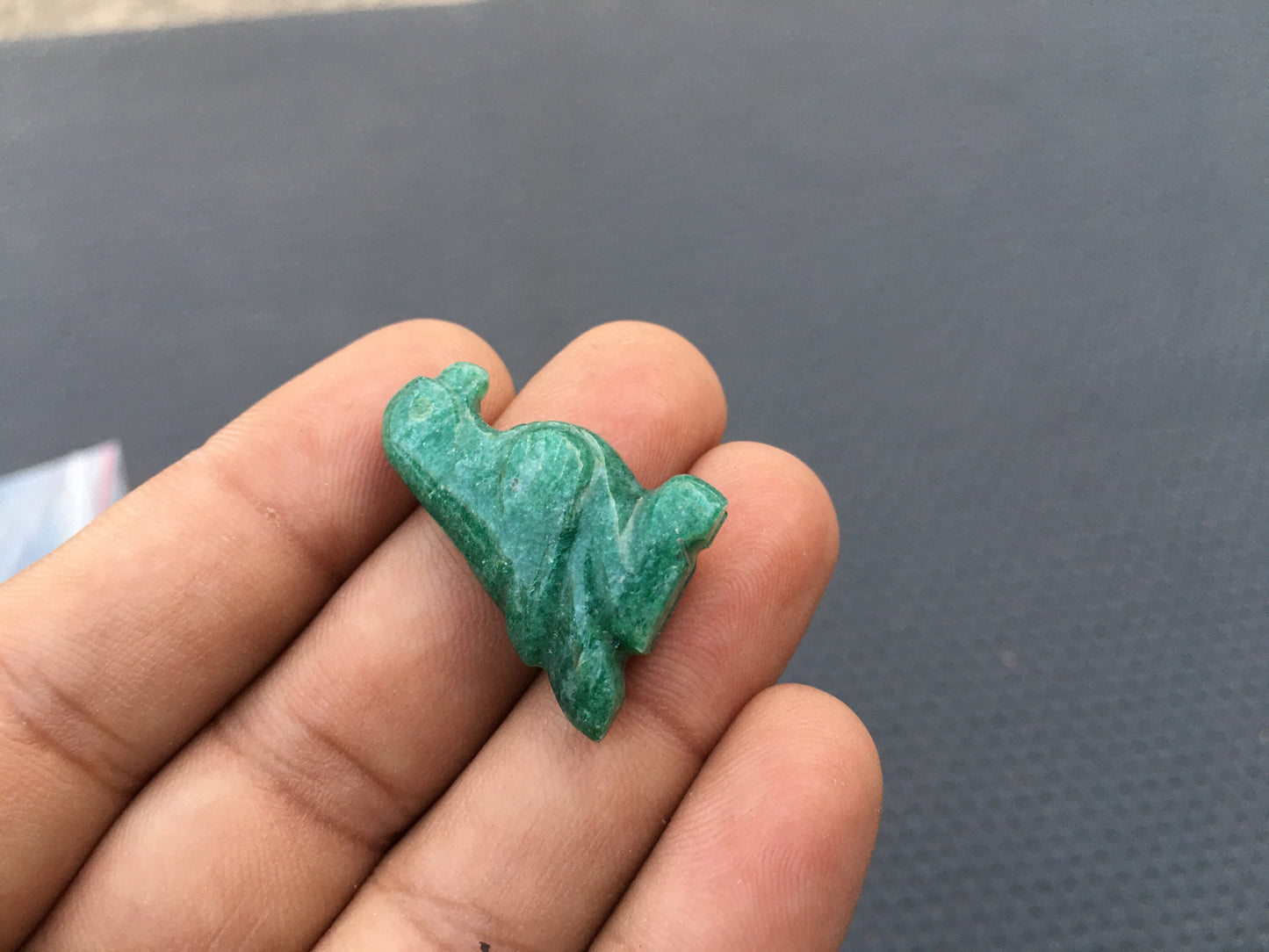 Christmas Occasion 1 Piece Natural Green Aventurine Gemstone Parrot Shape Aventurine Cabs Size 20x27 MM Aventurine Making Jewelry Wholesale