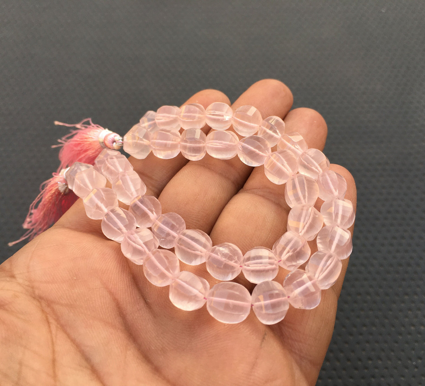 Rose quartz Stone of Love Peace Antique Beads Natural Gemstone Fancy Rondelle Bead Faceted Beads Size 7-8 MM Making Jewelry Wholesale Beads