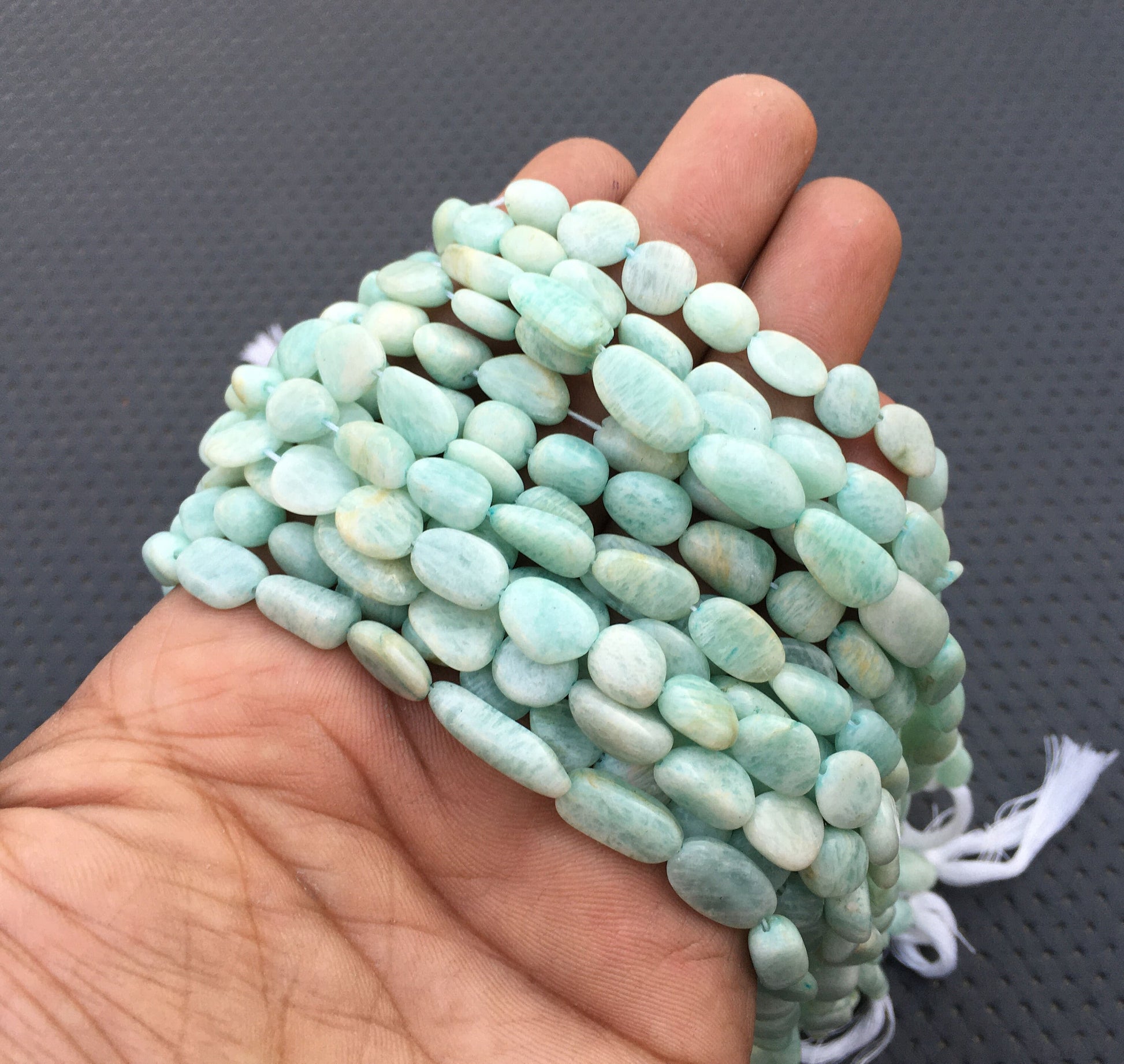 10"Long strand Smooth Nuggets Beads Natural green Amazonite Gemstone Size 6x8-10x11 MM Nuggets Bead Smooth Gemstone Making Jewelry Amazonite