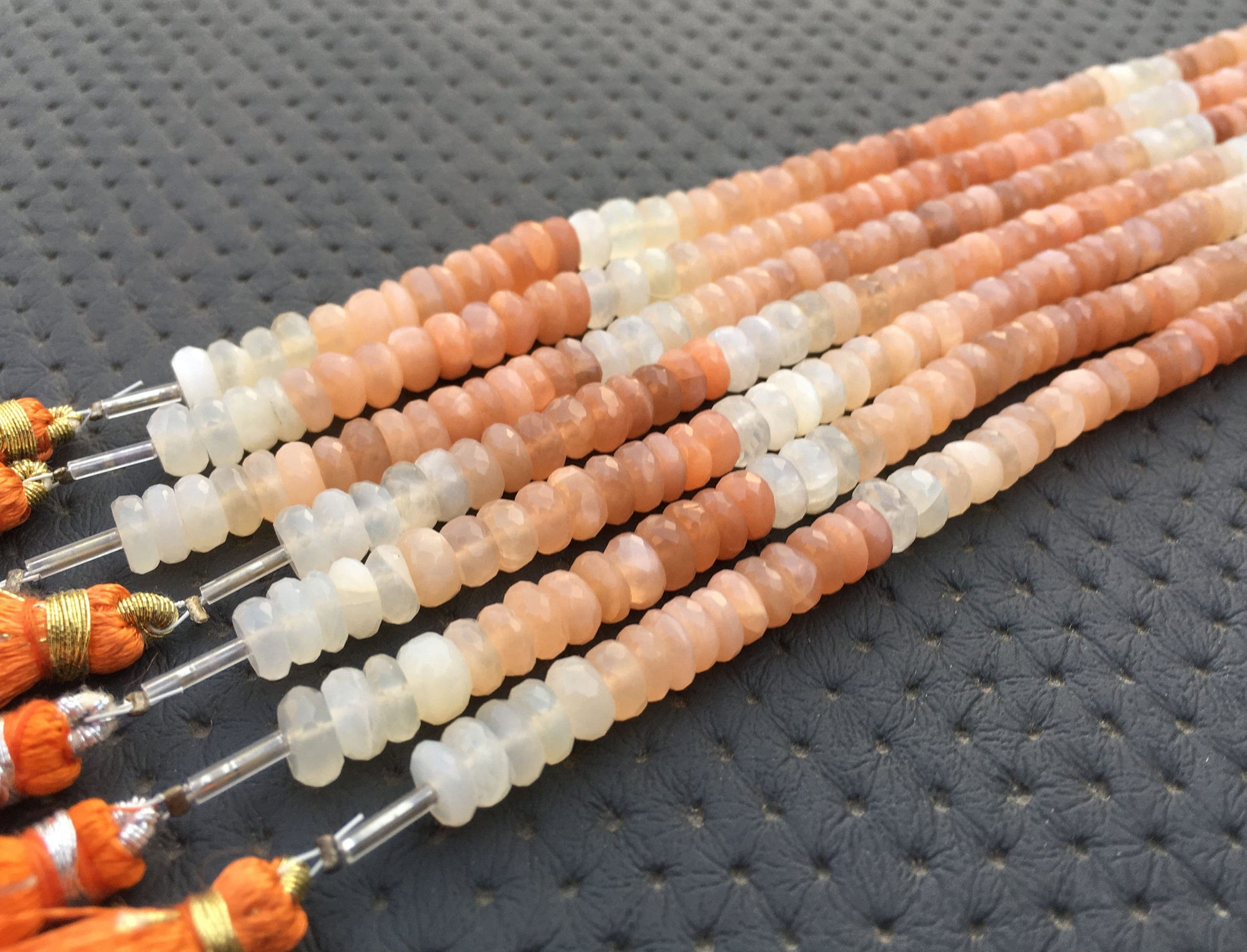 7 "Long strand Passion Creativity Beautiful Beads Natural Multi Moonstone Tyre Shape Faceted Rondelle Beads Size 6-6.5 MM Moonstone jewelry