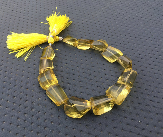 Best Quality Natural Lemon Nugget Faceted Beads Size 12x15-17x19 MM Lemon Quartz,Making Nuggets Jewelry,Lemon Quartz Nuggets Gemstone Beads