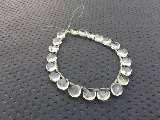 Green gemstone Sale 21 Pieces Natural Green Amethyst Gemstone Smooth Heart Shape Briolette Beads Size 9-10 MM Heart Beads Making Jewelry