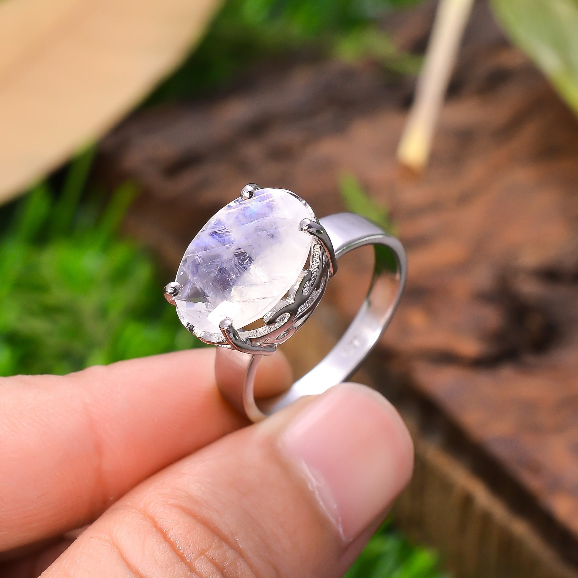 92.5 Sterling Silver Ring, Silver Jewelry TOP Quality Gemstone Silver Band, Beautiful Jewelry Birthstone Ring, Women Cute Gift Wholesale