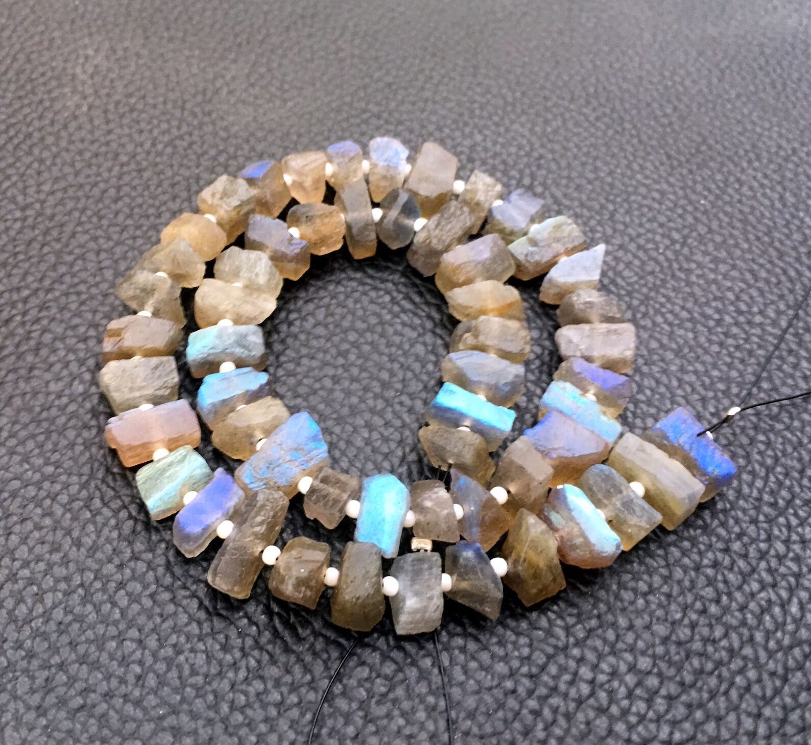 AAA+ Quality Natural Healing Crystal Gemstone, Center DrilledRough,50 Pieces Size 6-8 MM Making Jewelry Raw, Beautiful 1 Strand Gemstone Raw